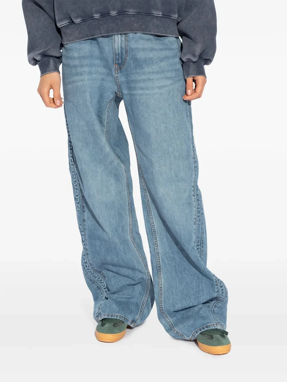 ALEXANDER WANG - Women Logo Emboss Side Panels Balloon Jogger - Image 2