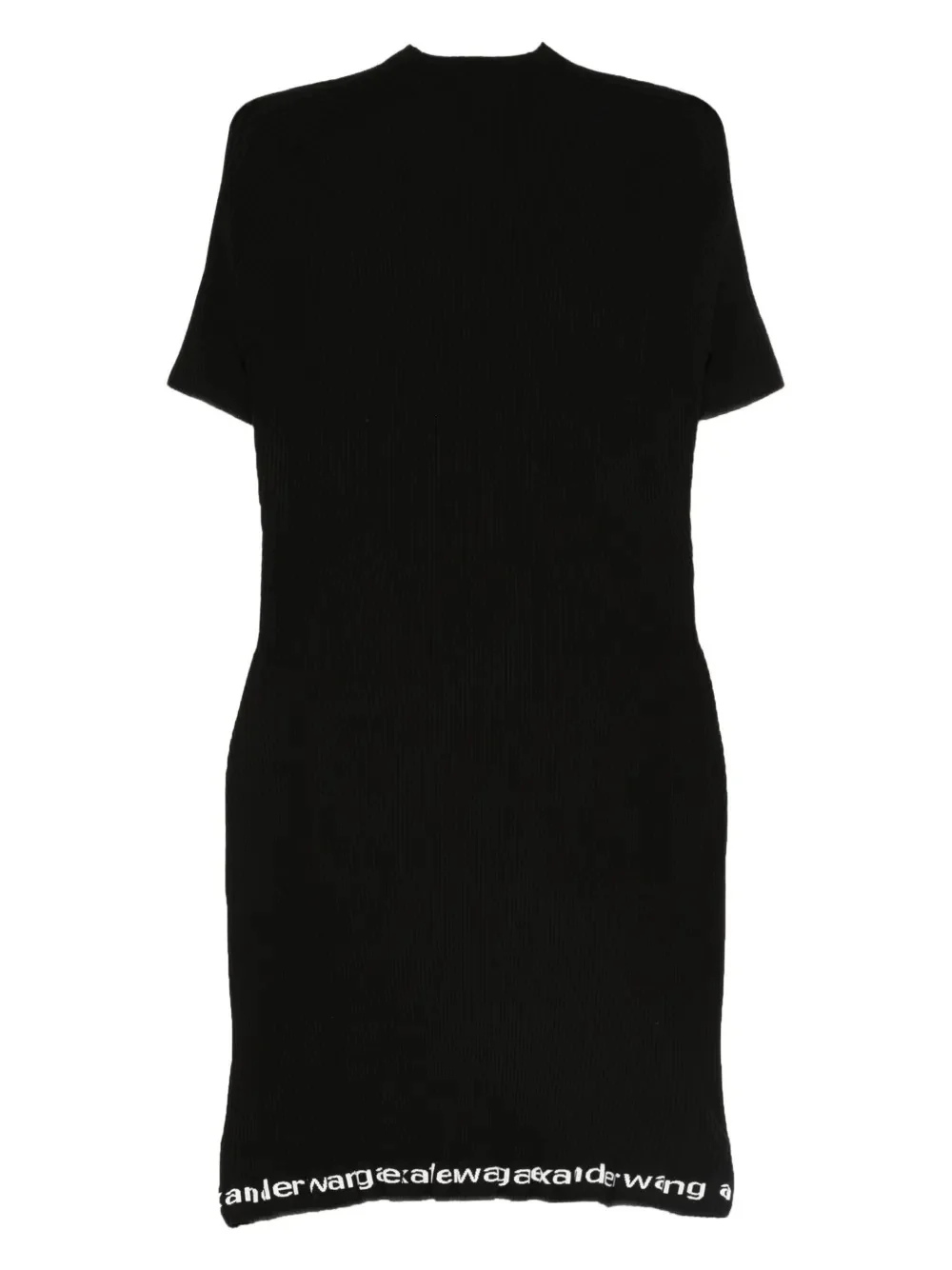 ALEXANDER WANG - Women Logo Ribbed SS Dress - Image 5
