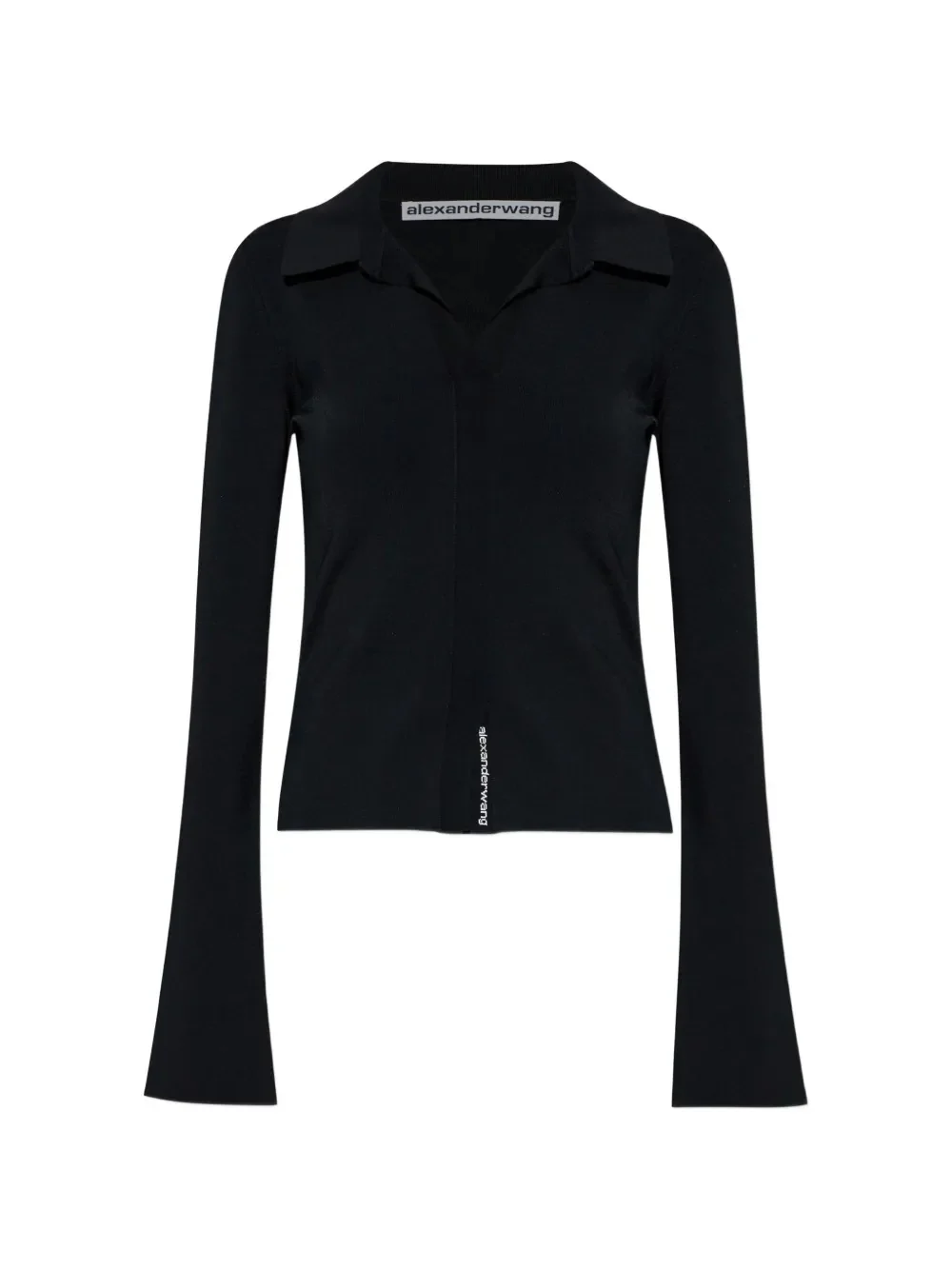 ALEXANDER WANG - Women Long Sleeve Fixed Placket Polo - Image 5