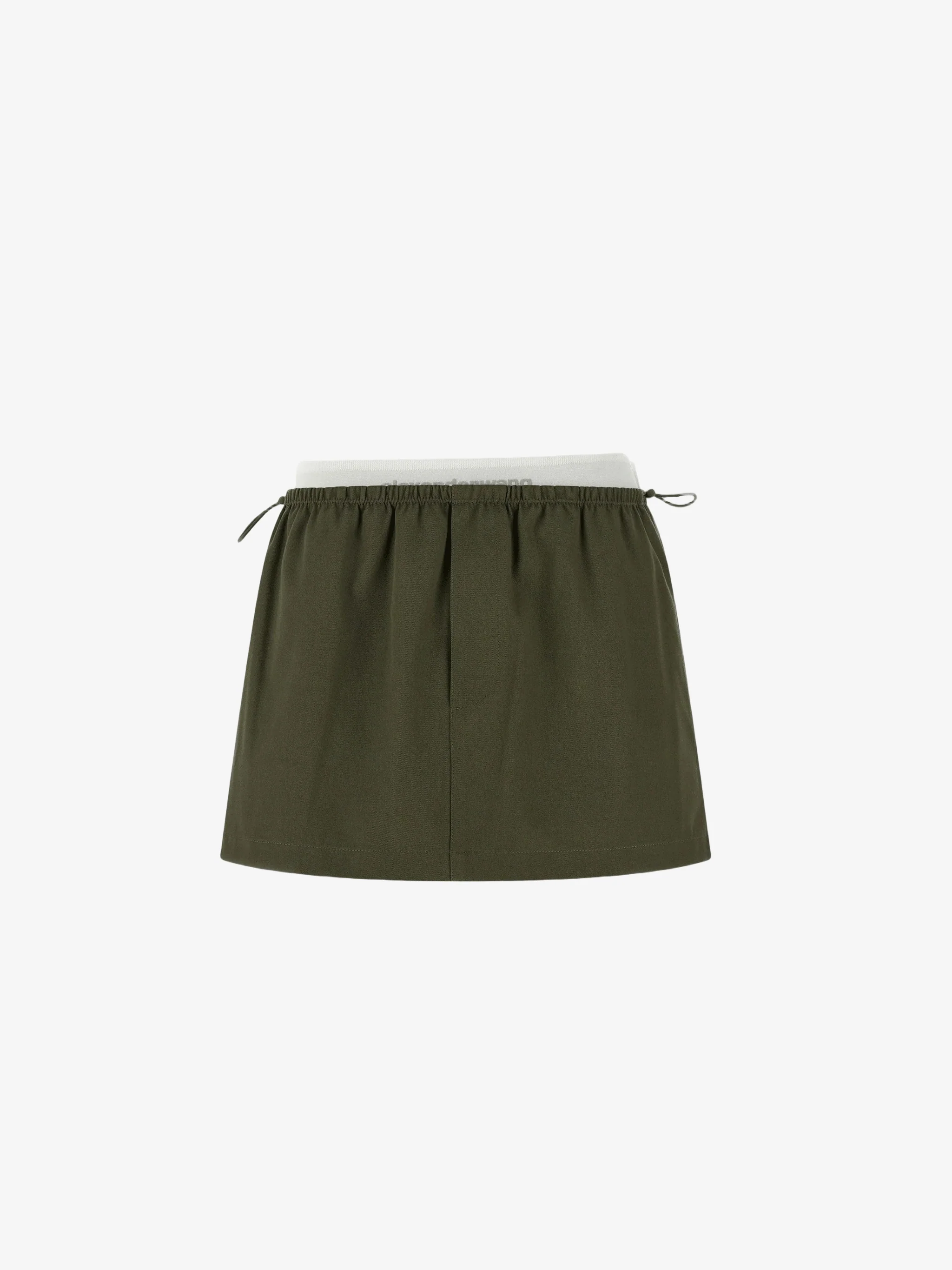 ALEXANDER WANG - Women Mid-Rise Mini Logo Elastic Skirt