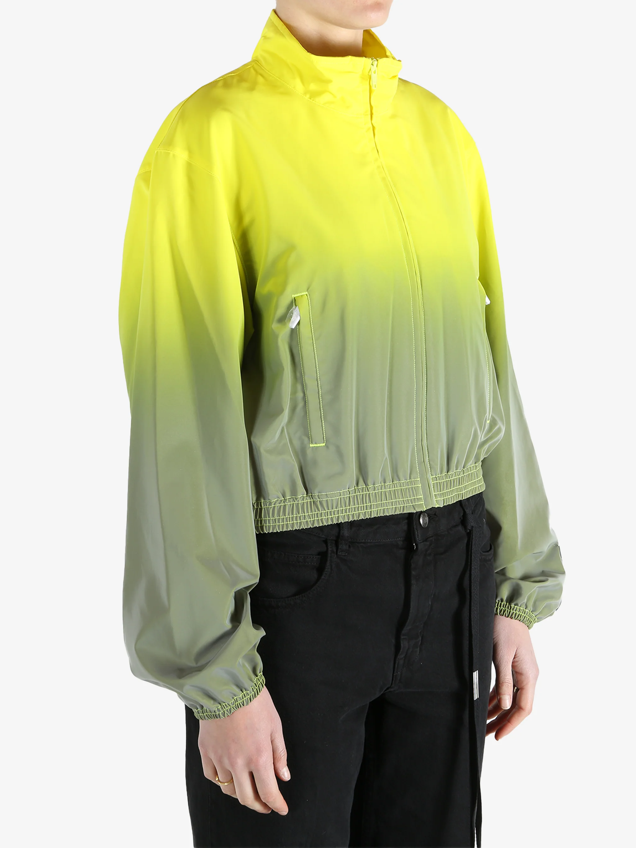 ALEXANDER WANG - Women Reflective Shrunken Track Jacket - Image 2