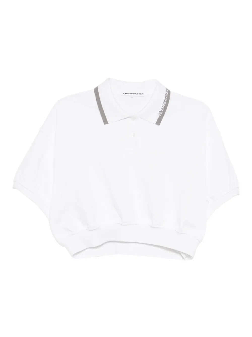 ALEXANDER WANG - Women Relaxed Cropped Cinched Polo - Image 5