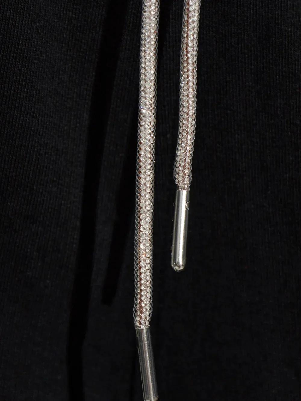 ALEXANDER WANG - Women Rhinestone-Drawstring Track Pants - Image 4