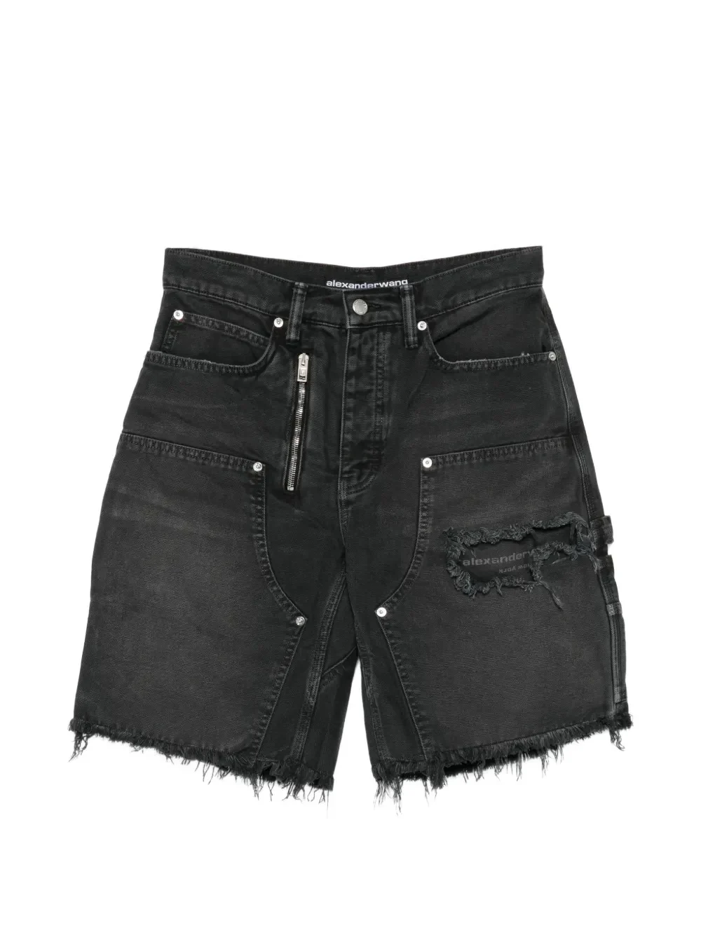 ALEXANDER WANG - Women Zip Mid Rise Carpenter Short - Image 4