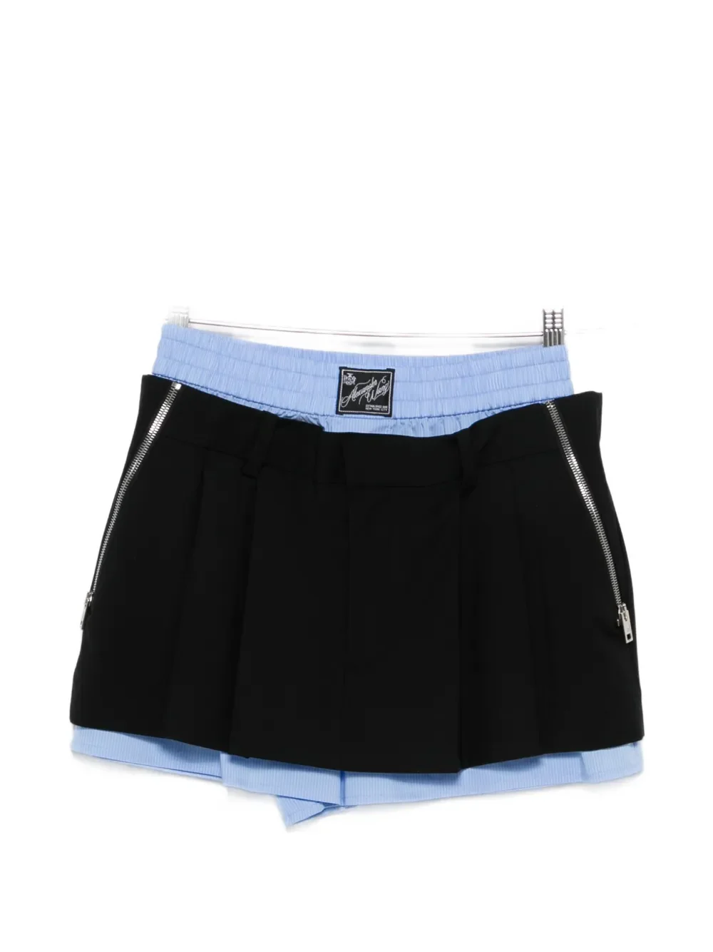 ALEXANDER WANG - Women Zipper Details Pre-Styled Pleated Skort - Image 5