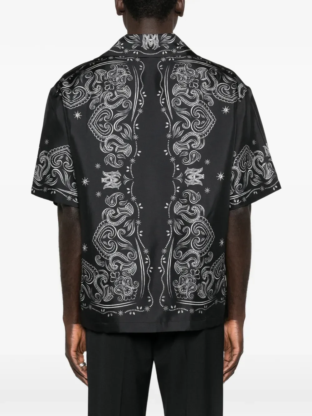 AMIRI - Men Bandana Paint Os Bowling Shirt - Image 3