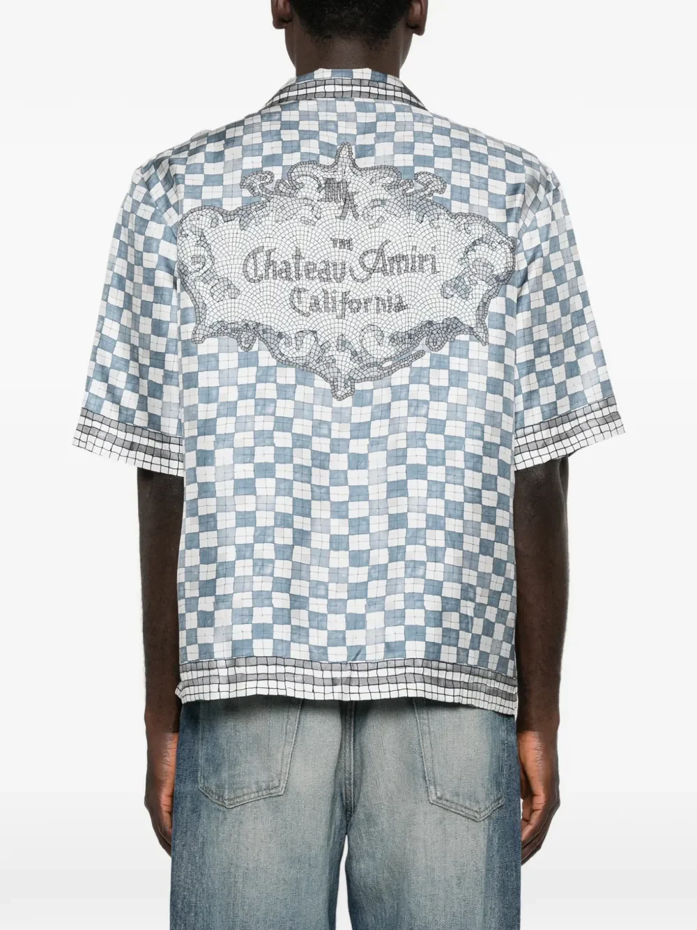 AMIRI - Men Ma Checkered Bowling Shirt - Image 3