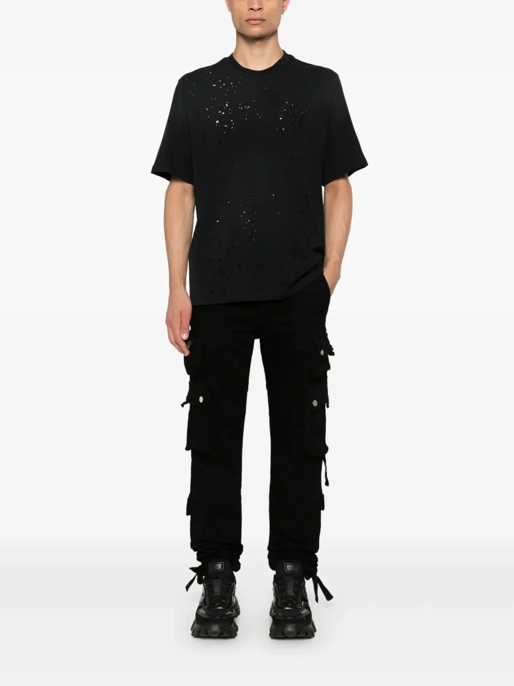 AMIRI - Men Ma Shotgun Embroidered Tee