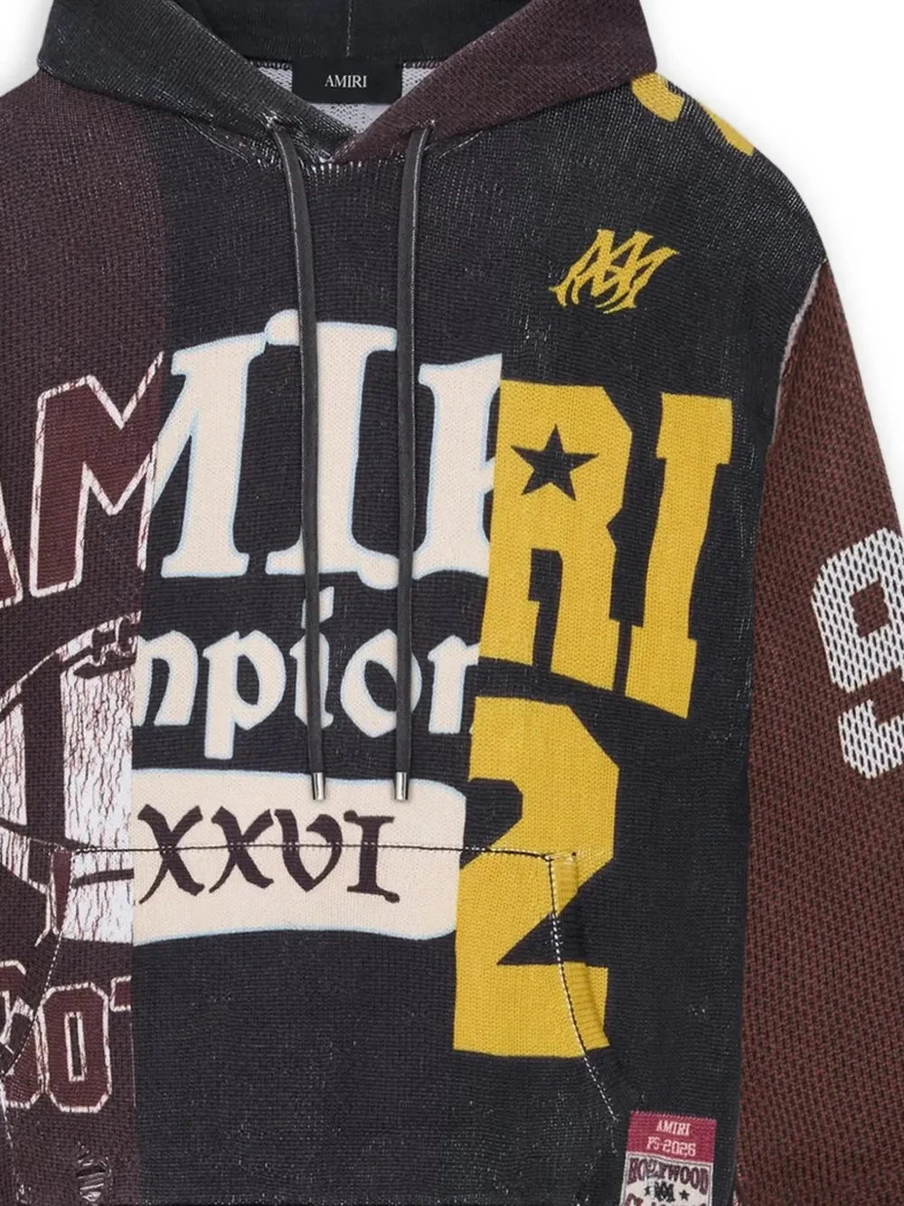 AMIRI - Men Spliced Hoodie - Image 2