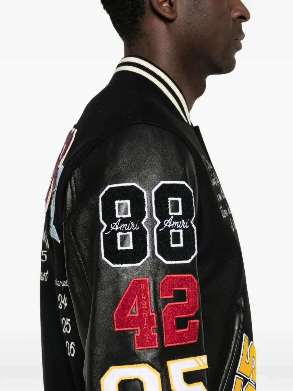 AMIRI - Men Varsity Patch Jacket - Image 4