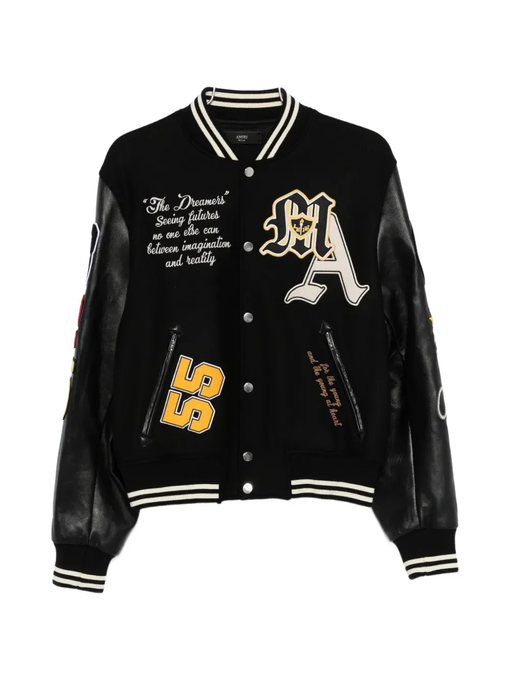 AMIRI - Men Varsity Patch Jacket - Image 5