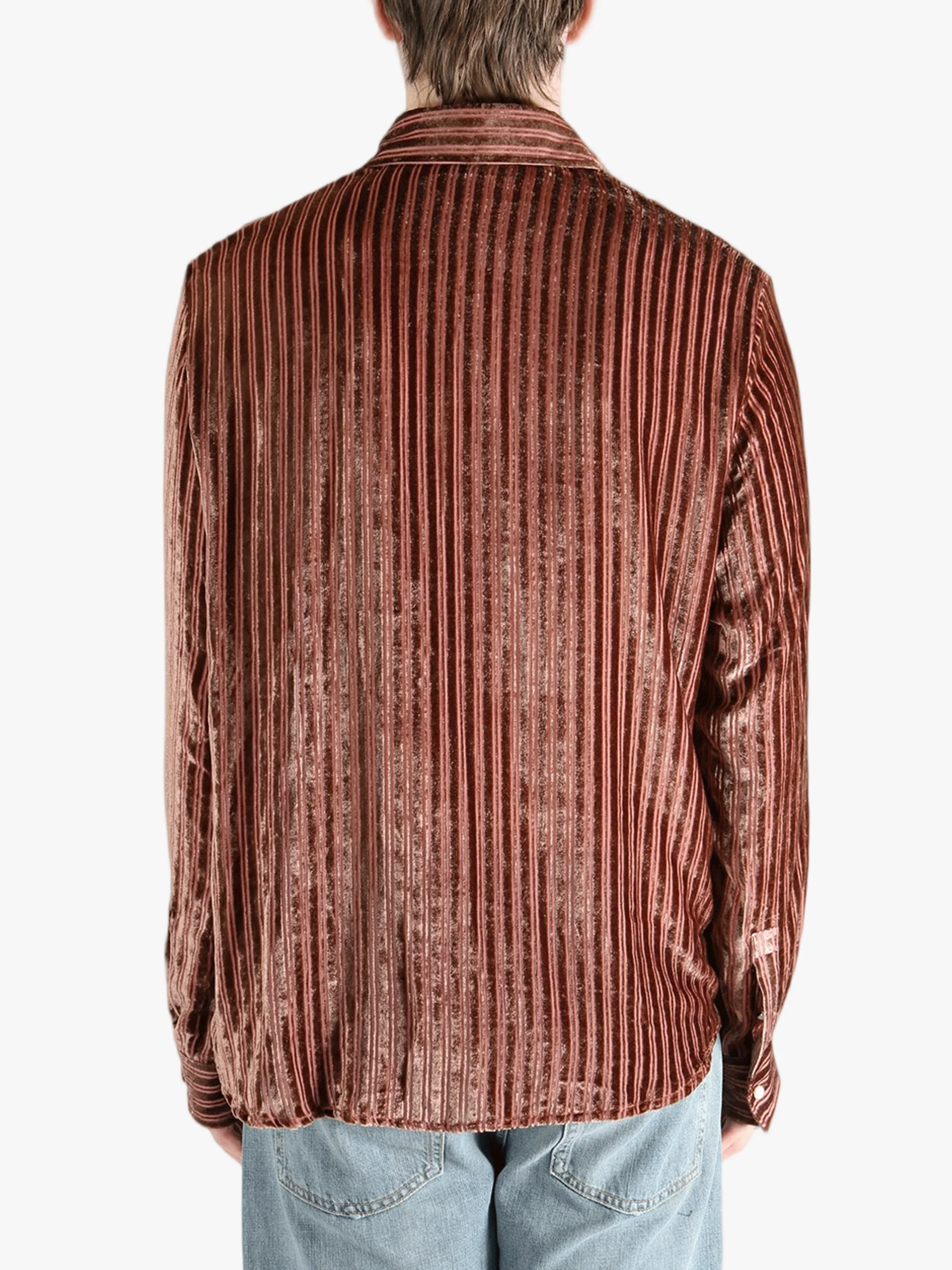 AMIRI - Men Velvet Stripe Ls Shirt - Image 3