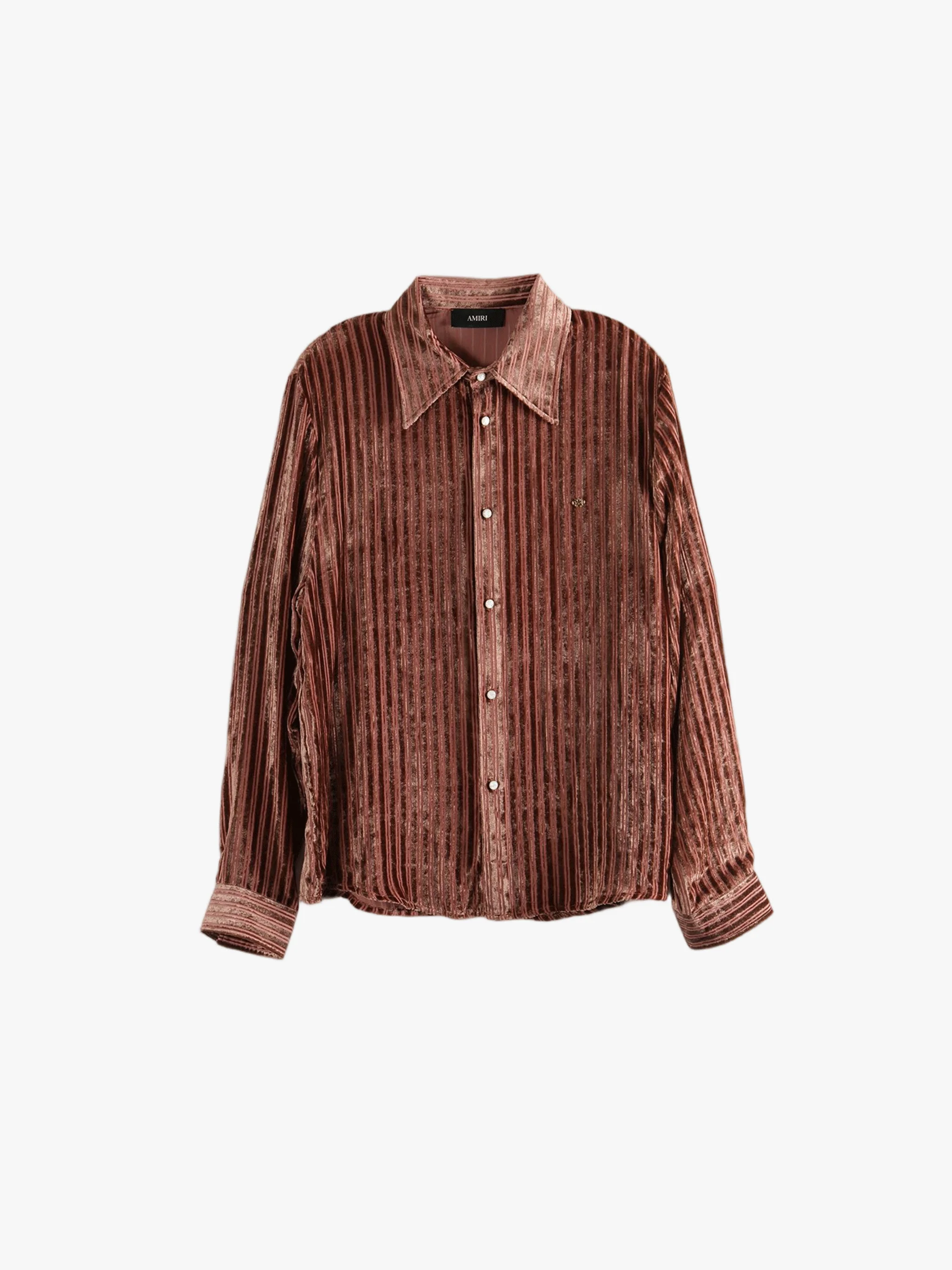 AMIRI - Men Velvet Stripe Ls Shirt - Image 4