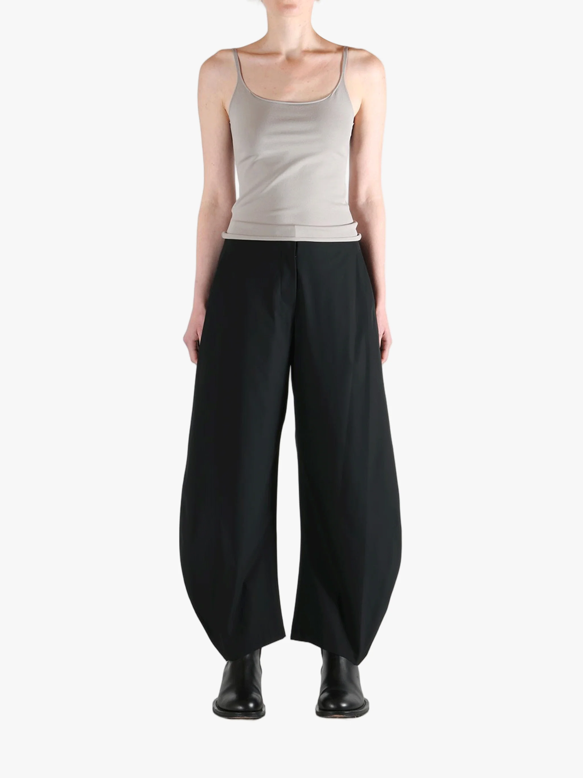 AMOMENTO - Women Curved Silhouette Pants - Image 4