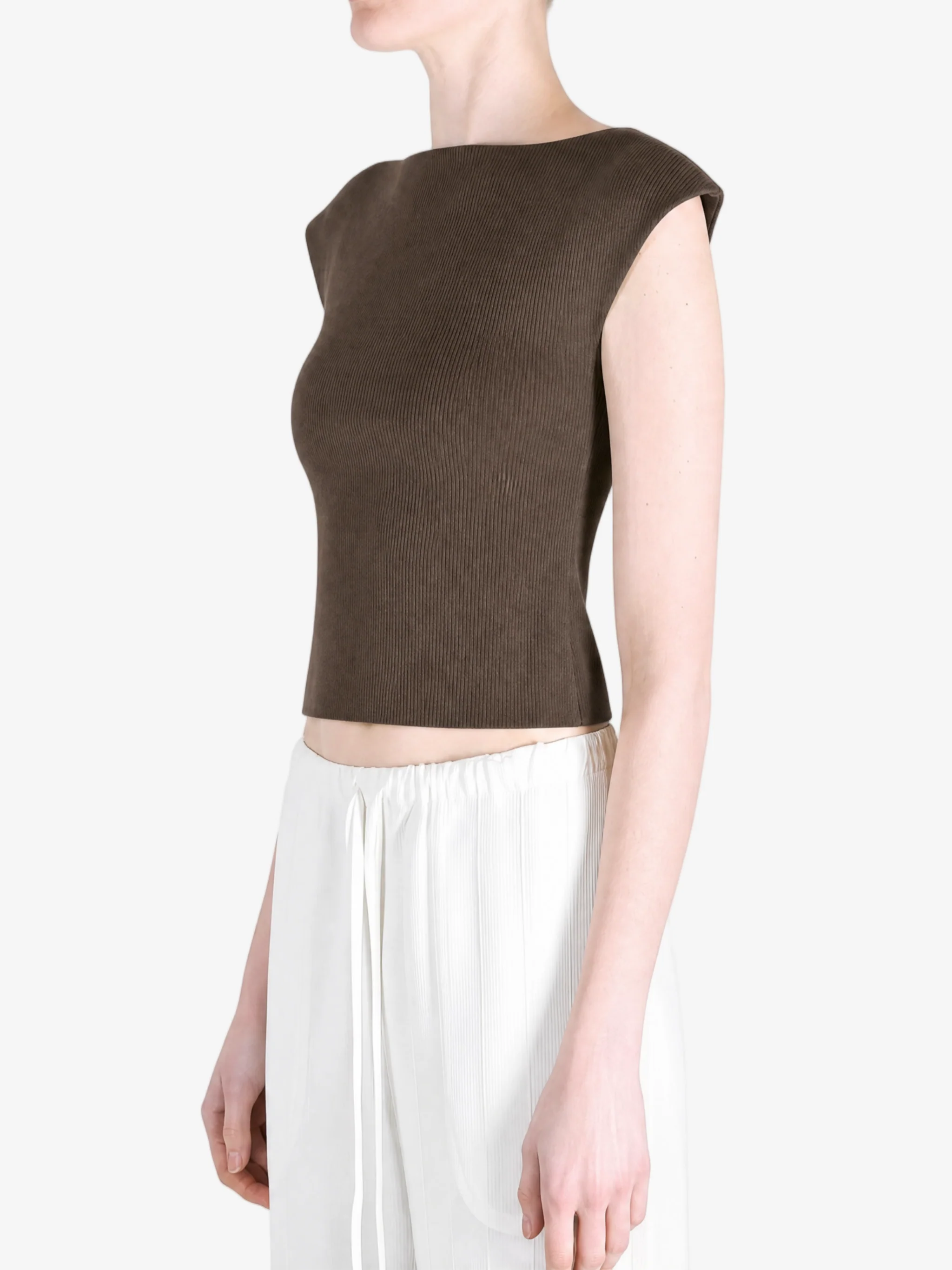 AMOMENTO - Women Jersey Mock Neck Top - Image 2