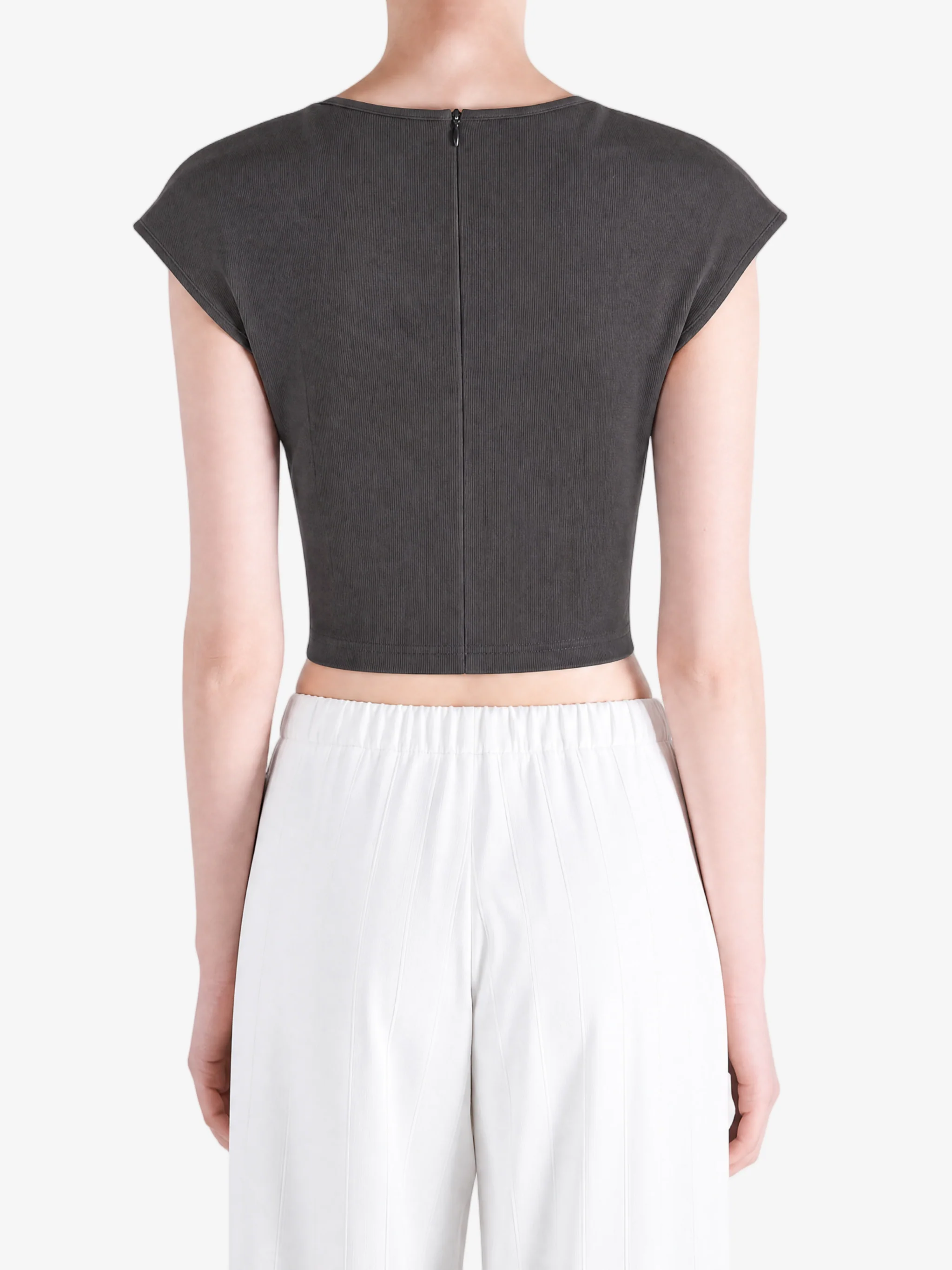 AMOMENTO - Women Jersey Mock Neck Top - Image 3