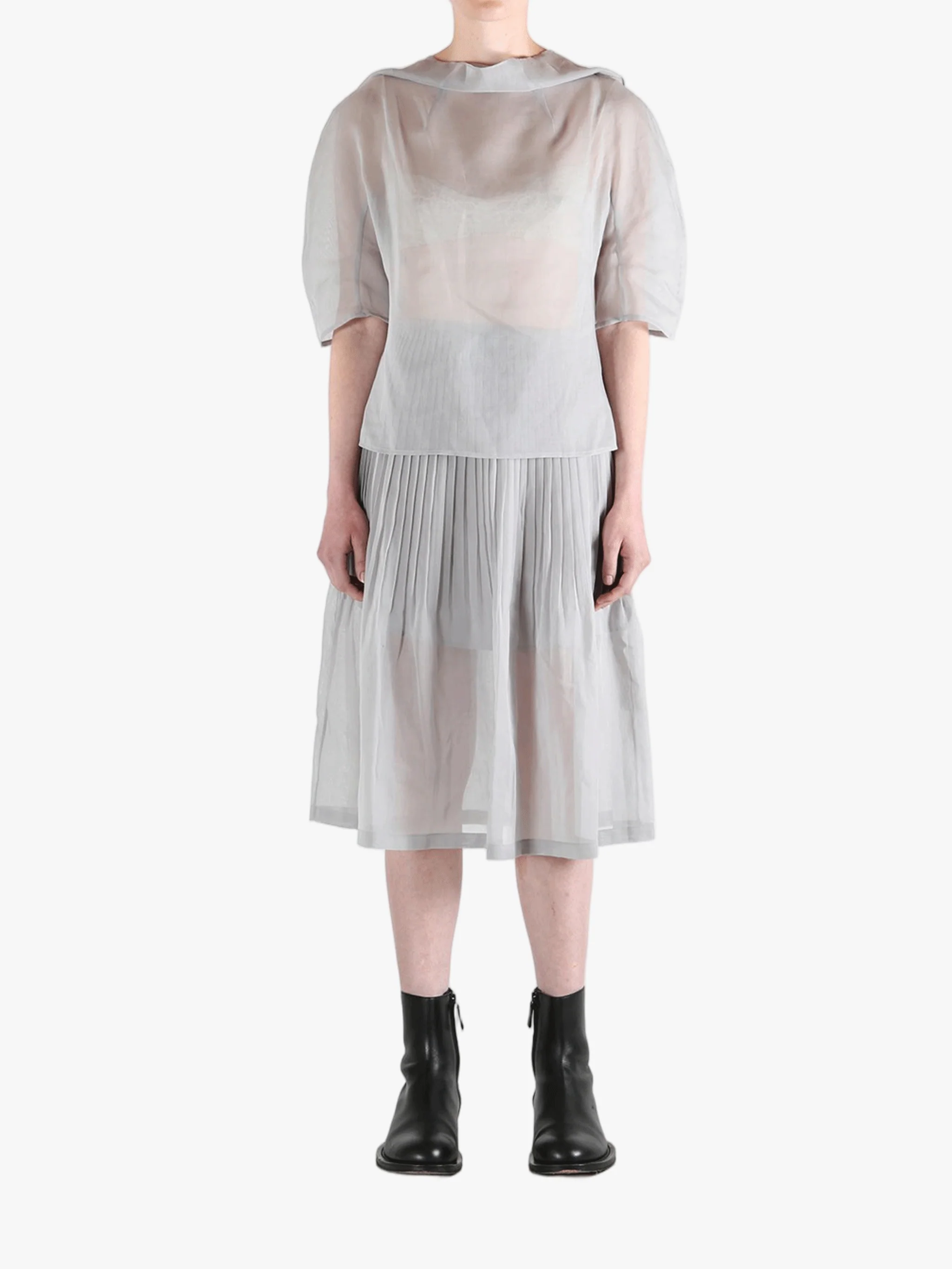 AMOMENTO - Women Knotted Collar Top - Image 4