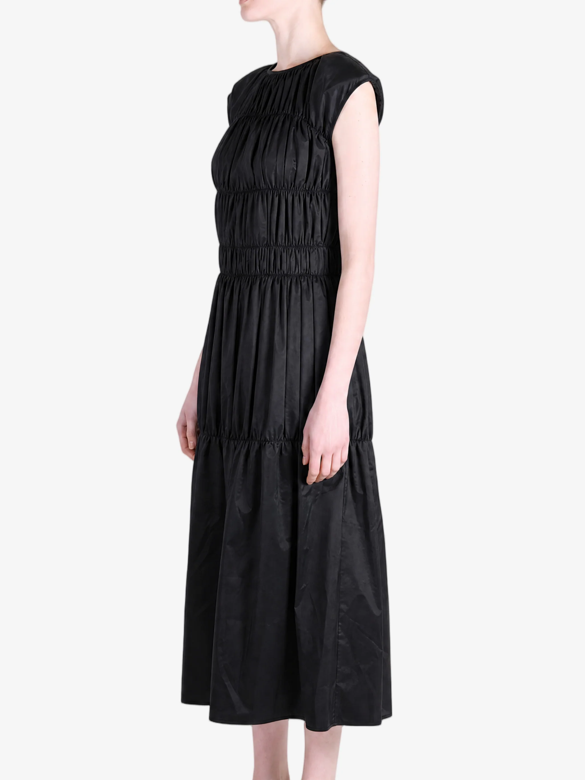 AMOMENTO - Women Nylon Shirring Dress - Image 2