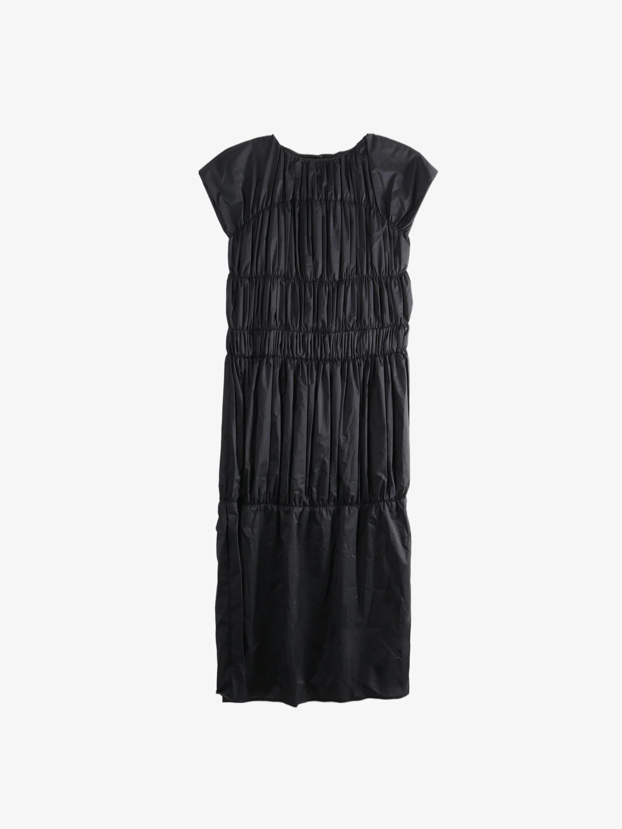 AMOMENTO - Women Nylon Shirring Dress - Image 4