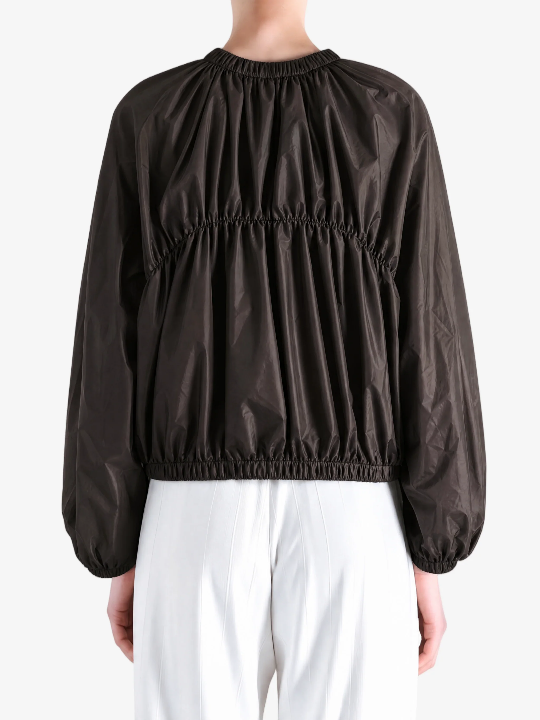 AMOMENTO - Women Nylon Shirring Jumper - Image 3