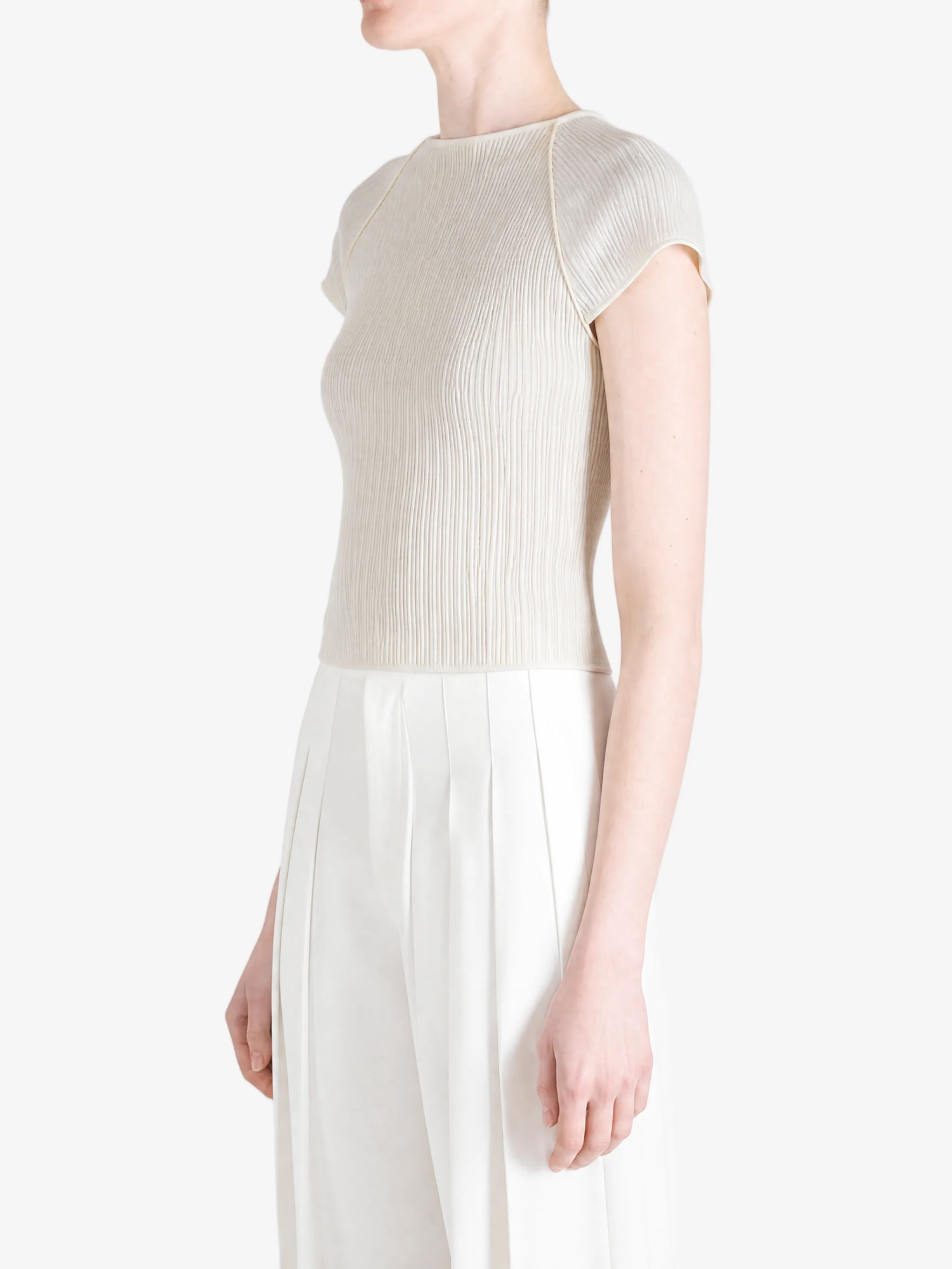 AMOMENTO - Women Pleats Raglan Top - Image 2