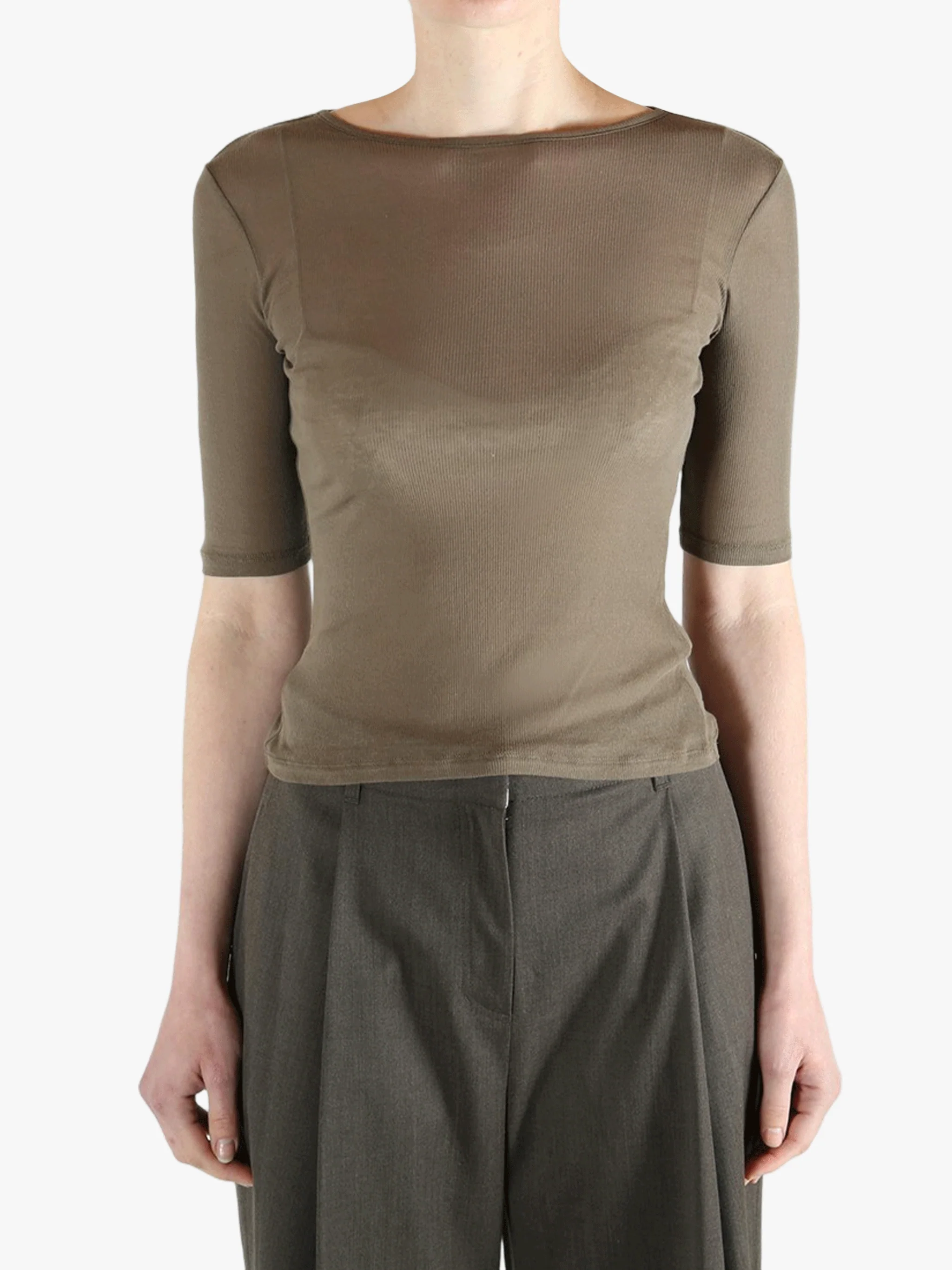 AMOMENTO - Women Round Short Sleeve T-Shirt
