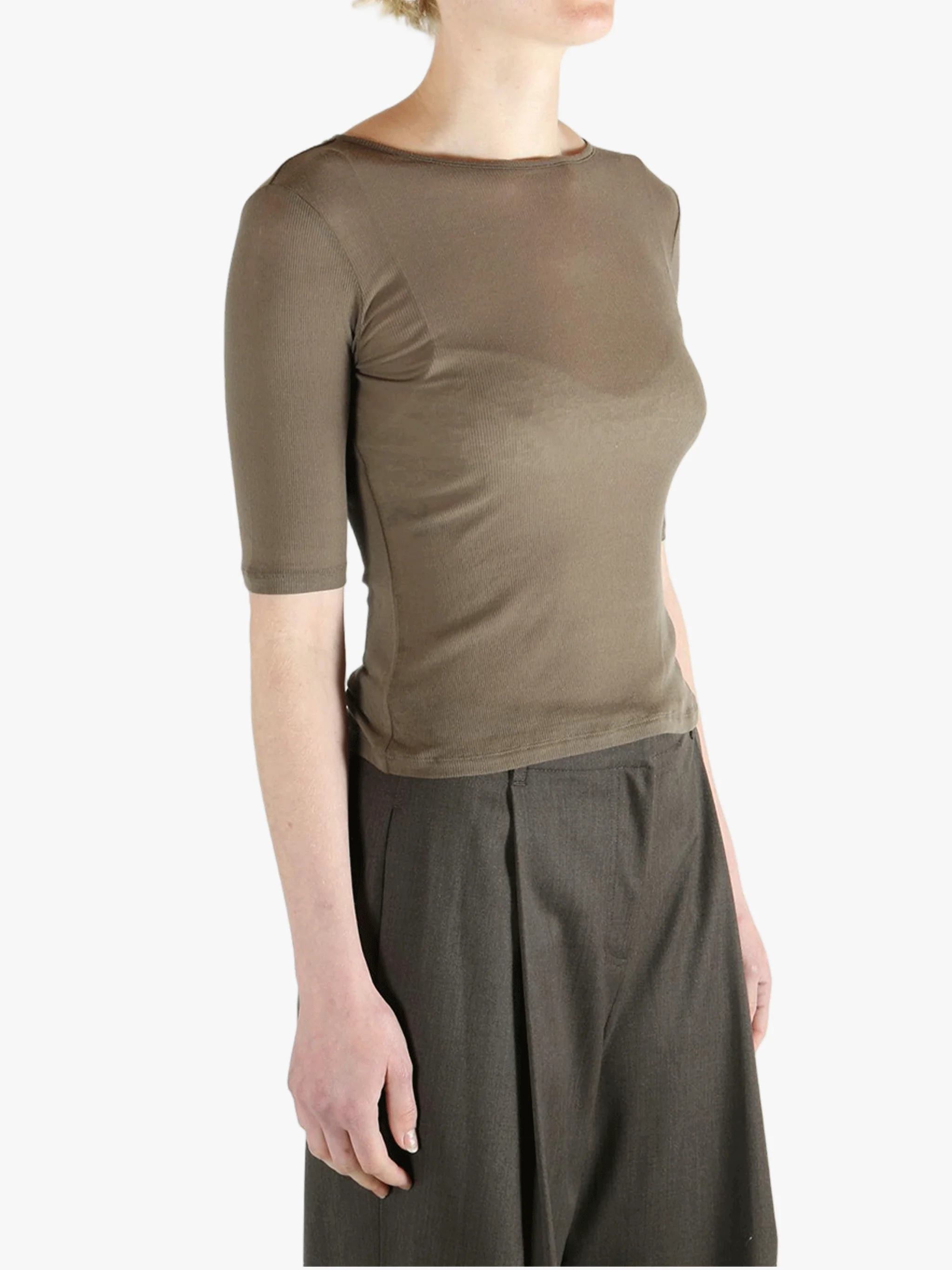 AMOMENTO - Women Round Short Sleeve T-Shirt - Image 2