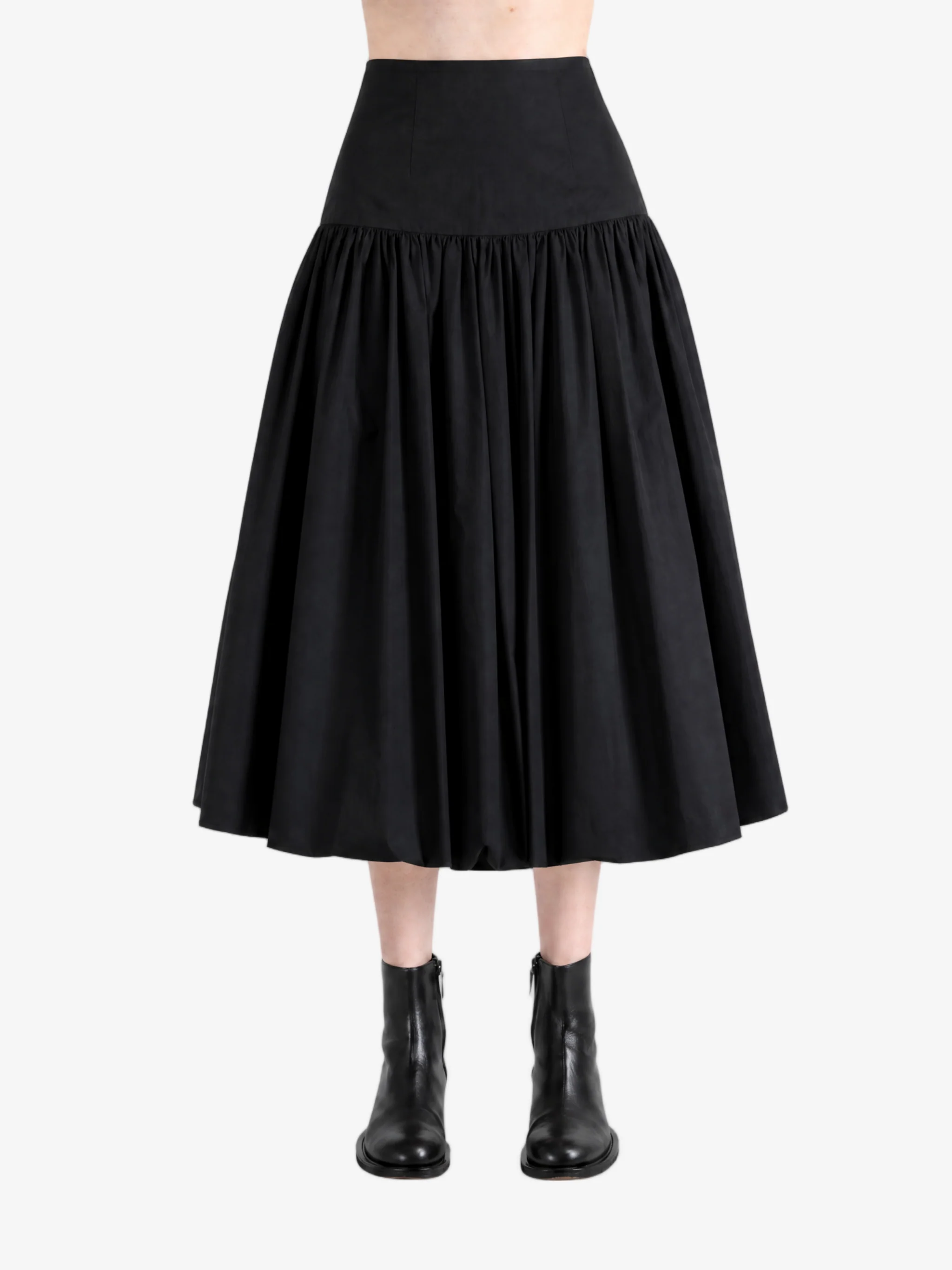 AMOMENTO - Women Shirring Culotte Pants