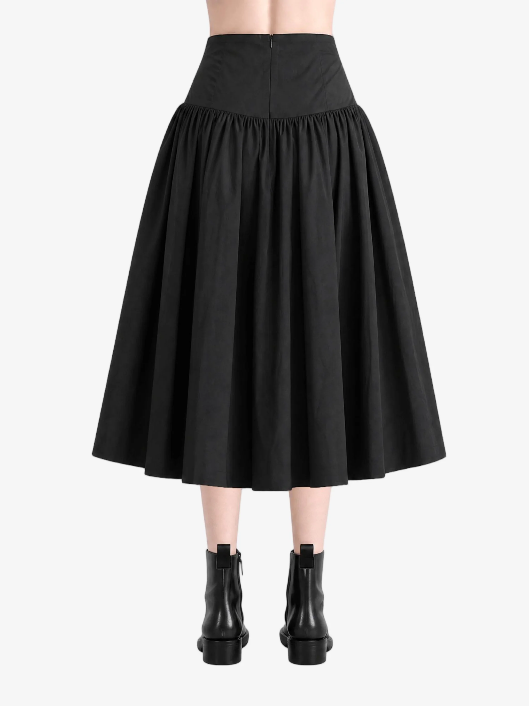 AMOMENTO - Women Shirring Culotte Pants - Image 3