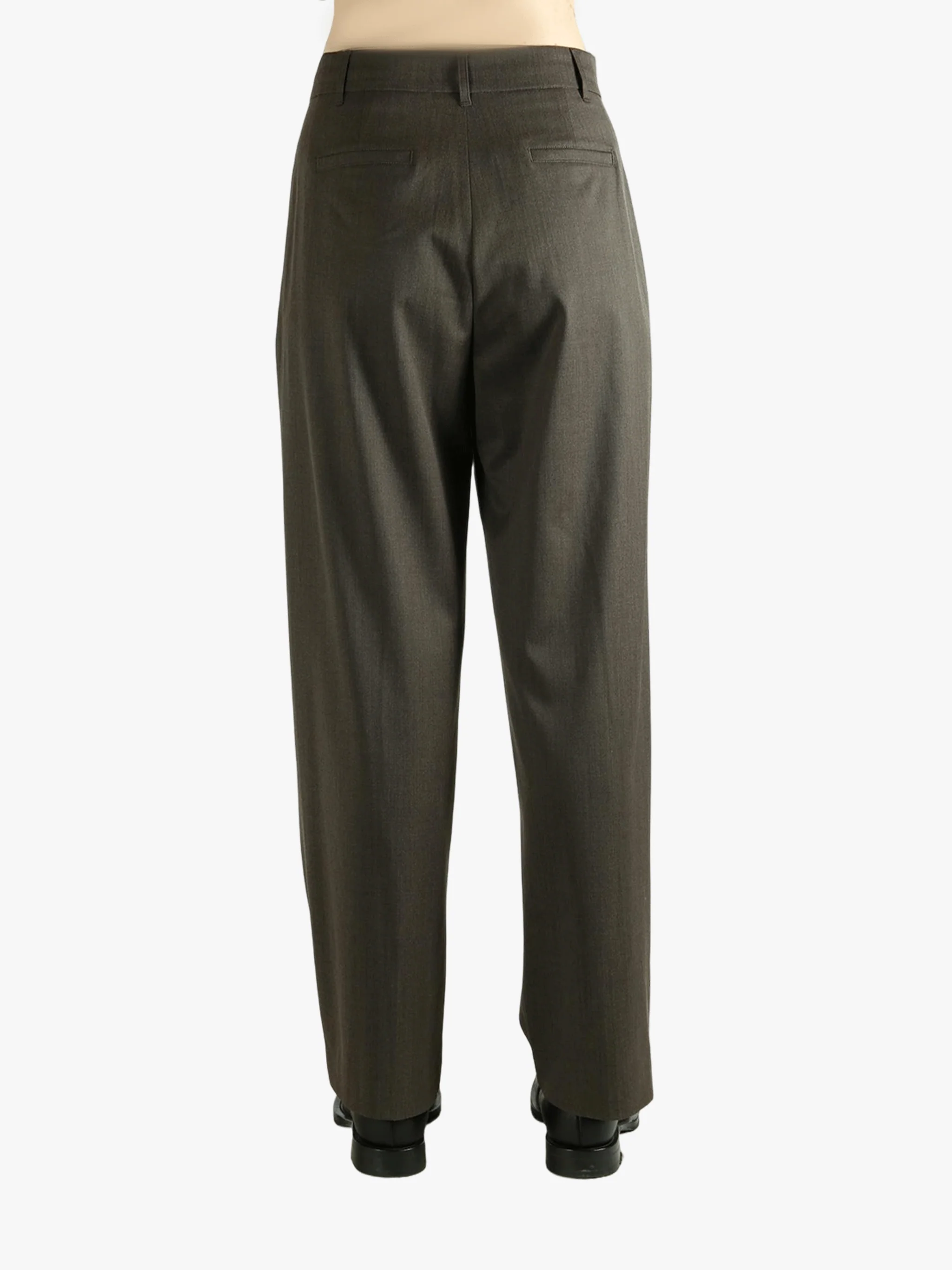 AMOMENTO - Women Wide Tuck Pants - Image 3