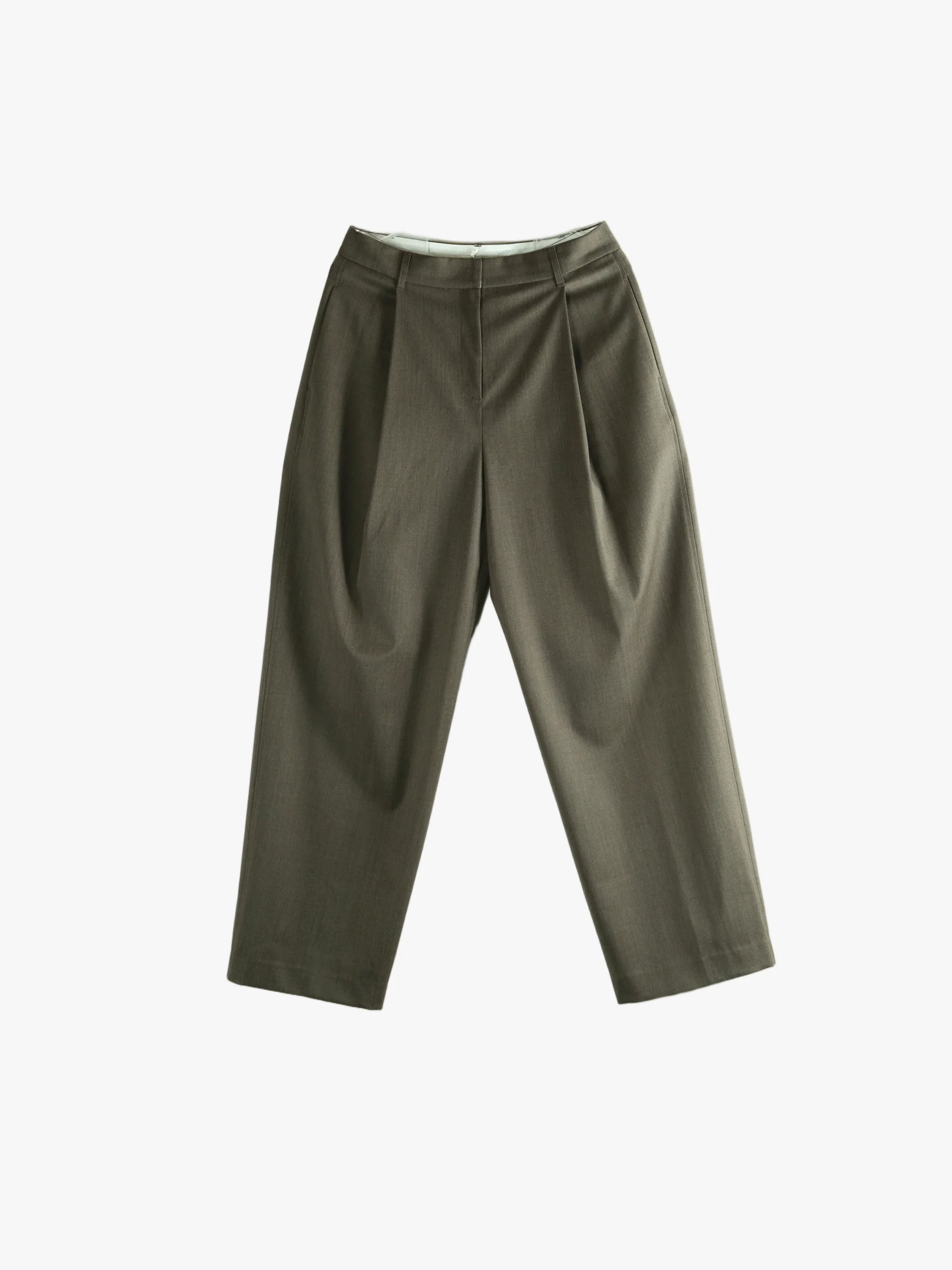 AMOMENTO - Women Wide Tuck Pants - Image 4