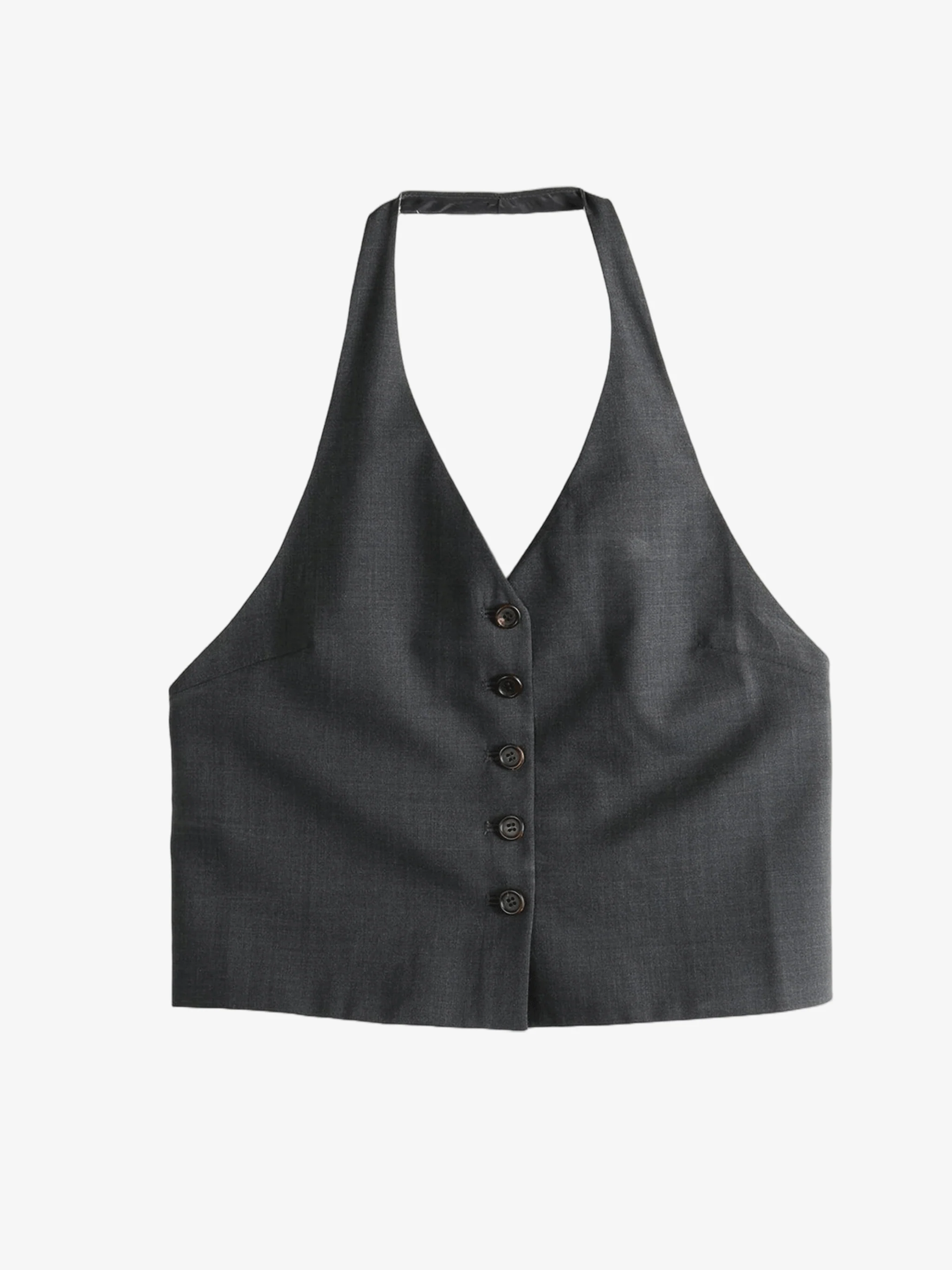 AMOMENTO - Women Wool Halterneck Top - Image 5