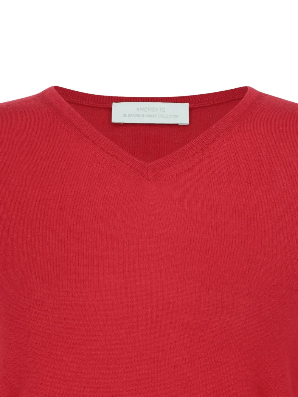 AMOMENTO - Women Wool V-Neck Knit - Image 3