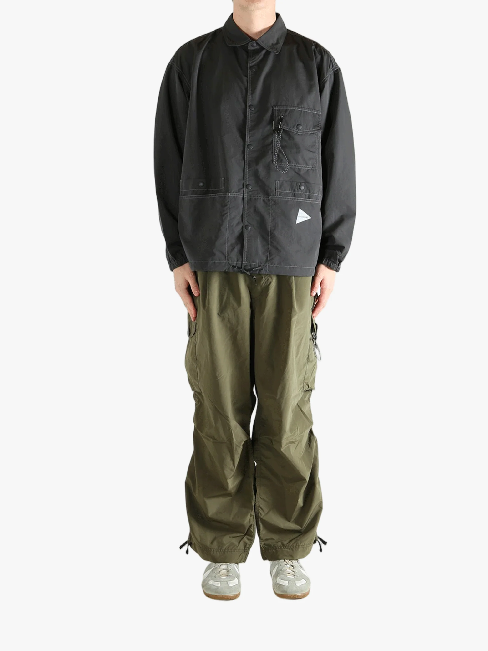 AND WANDER - Men 99 Crinkled Nylon Shirt Jacket - Image 4