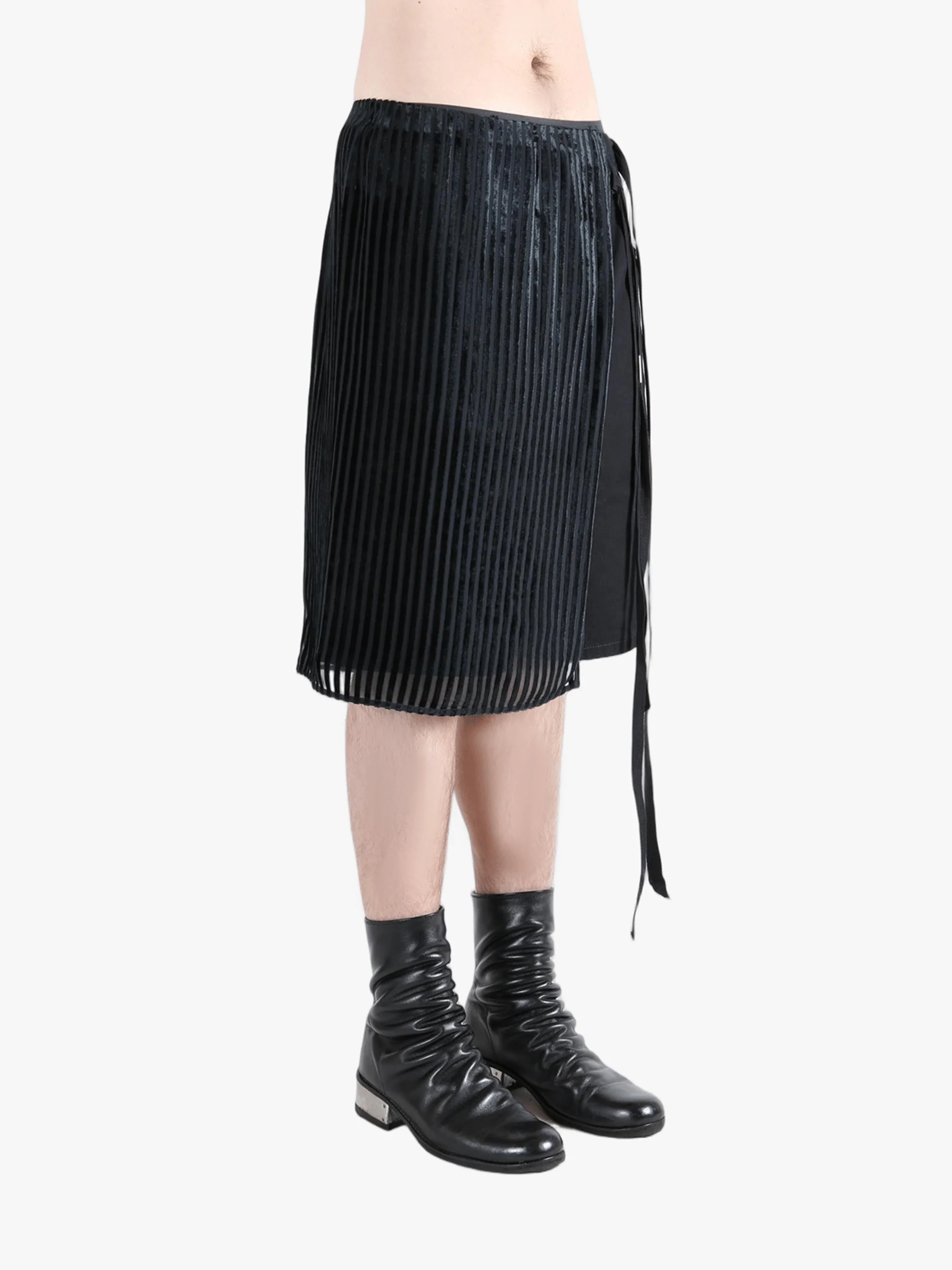 ANN DEMEULEMEESTER - Men Gerhard Knee Lenght Apron - Image 2