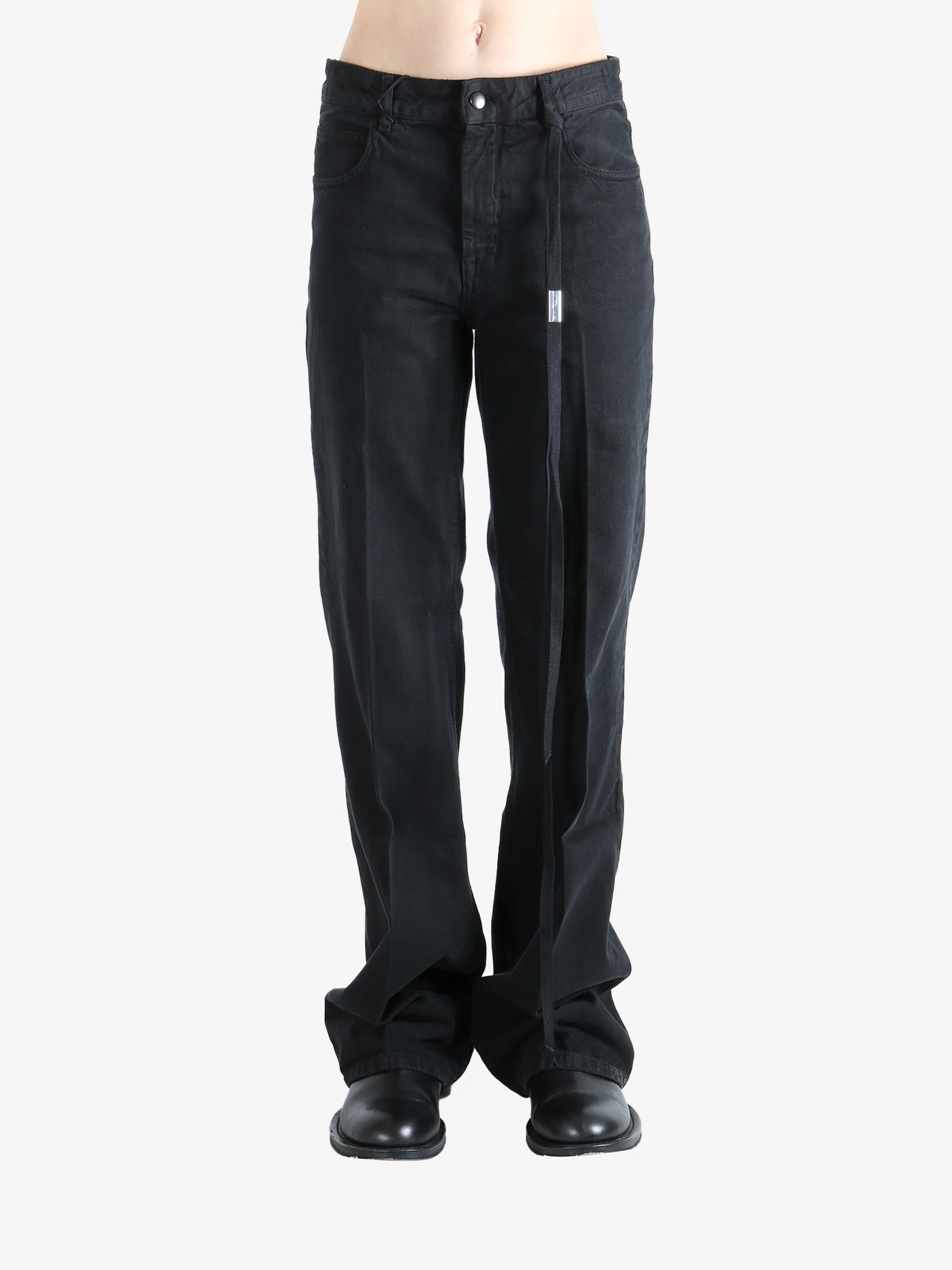 ANN DEMEULEMEESTER - Women 5-Pocket Straight Leg Trousers