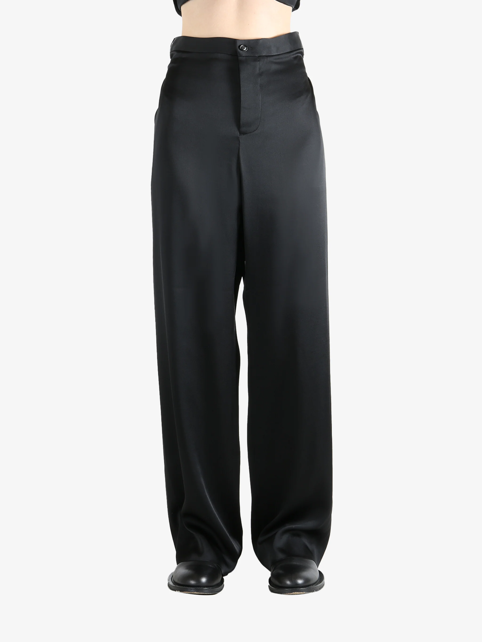 ANN DEMEULEMEESTER - Women Double Ribbon Closure Tita High Comfort Trousers