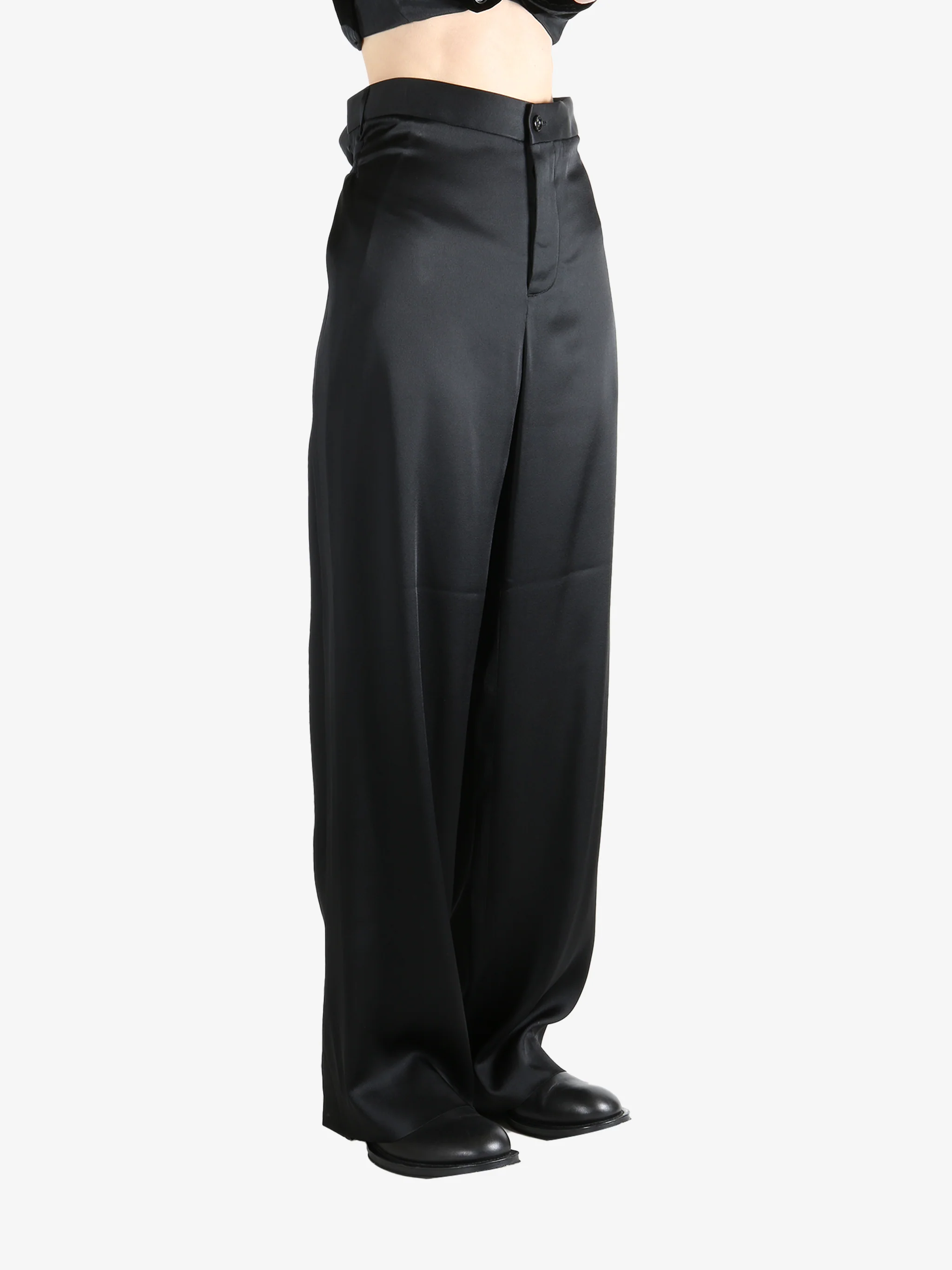 ANN DEMEULEMEESTER - Women Double Ribbon Closure Tita High Comfort Trousers - Image 2