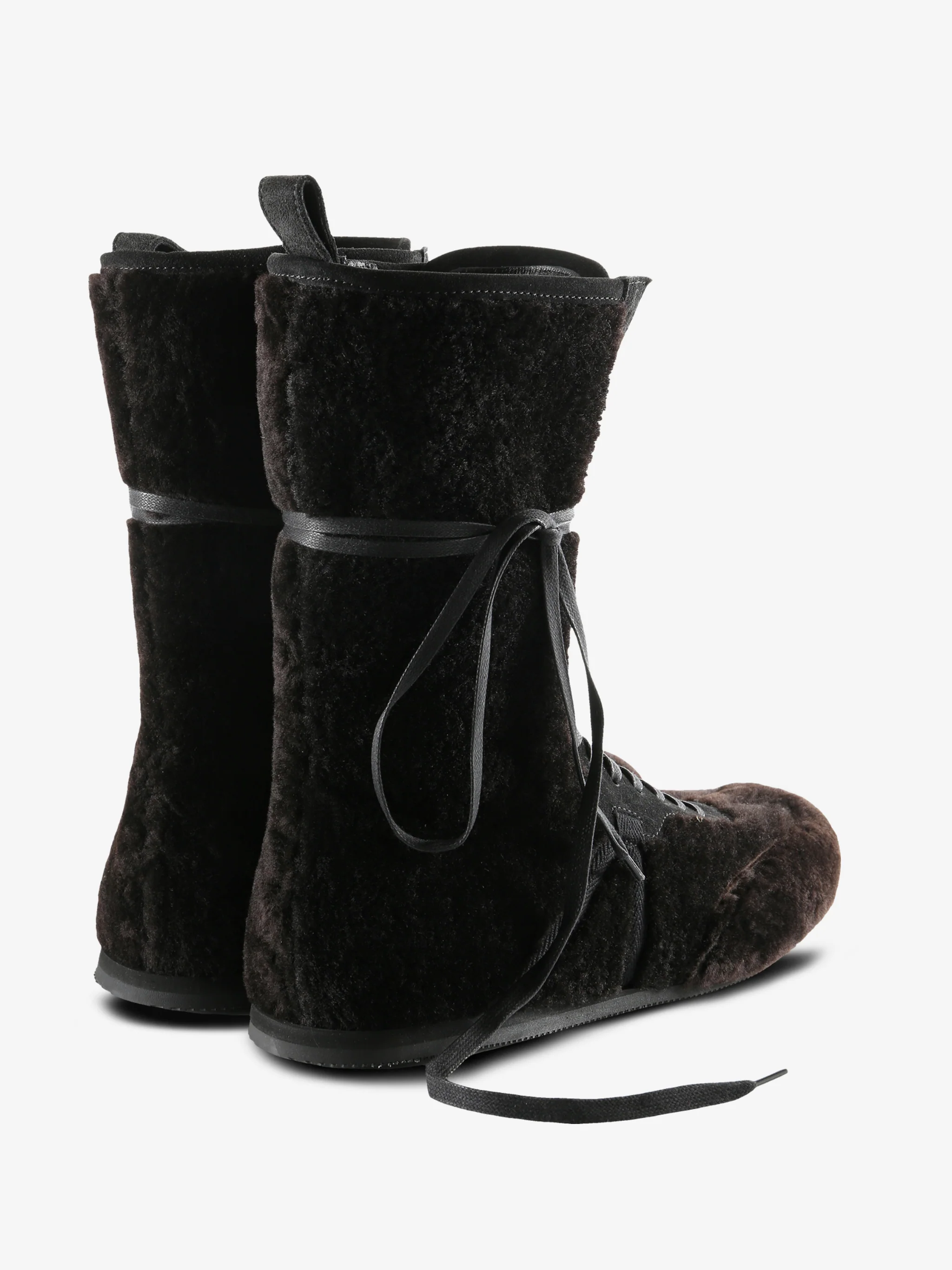 ANN DEMEULEMEESTER - Women Fides Soft High-Top Boxing Sneakers - Image 3