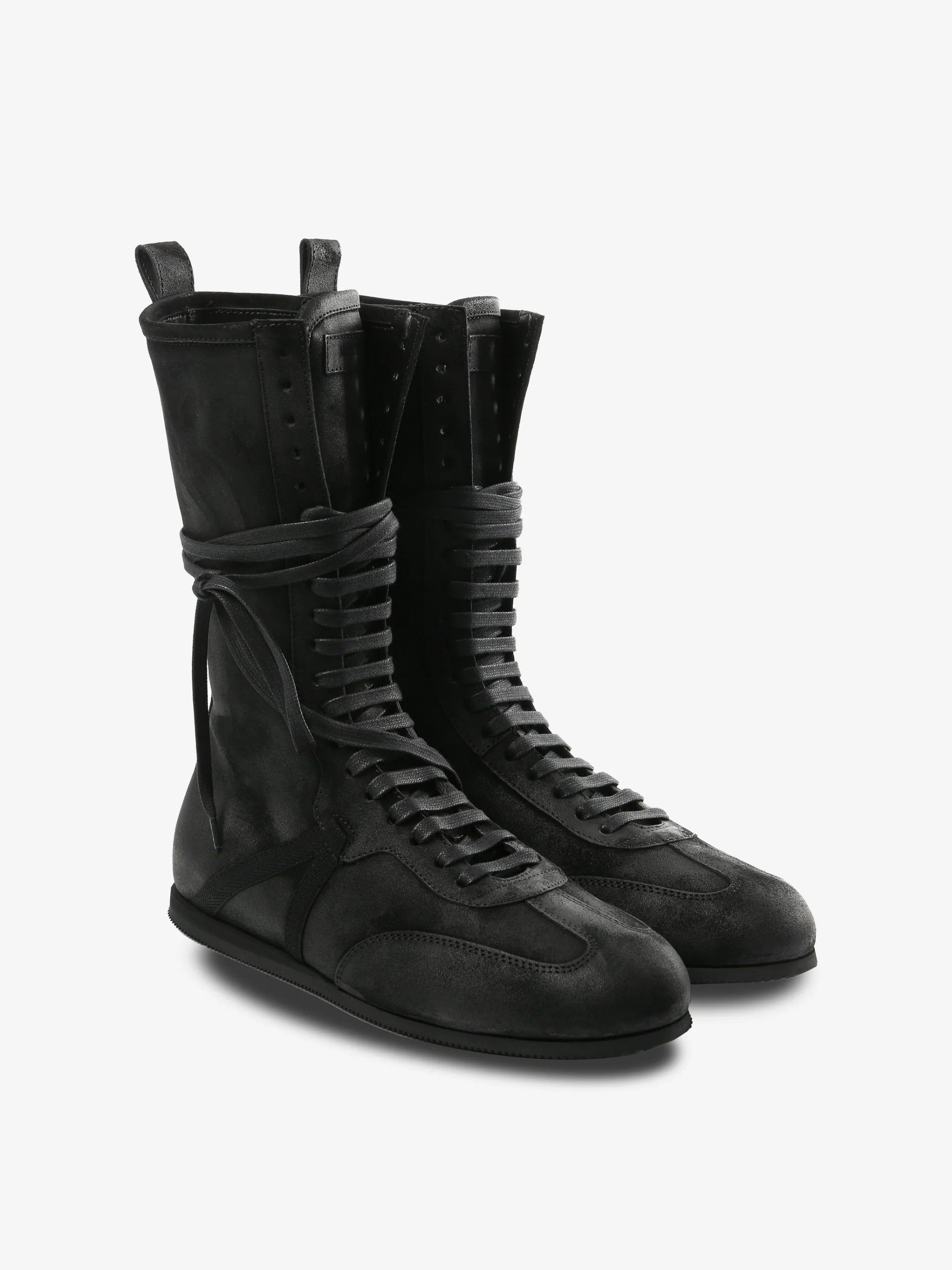 ANN DEMEULEMEESTER - Women Fides Soft High-Top Boxing Sneakers - Image 2