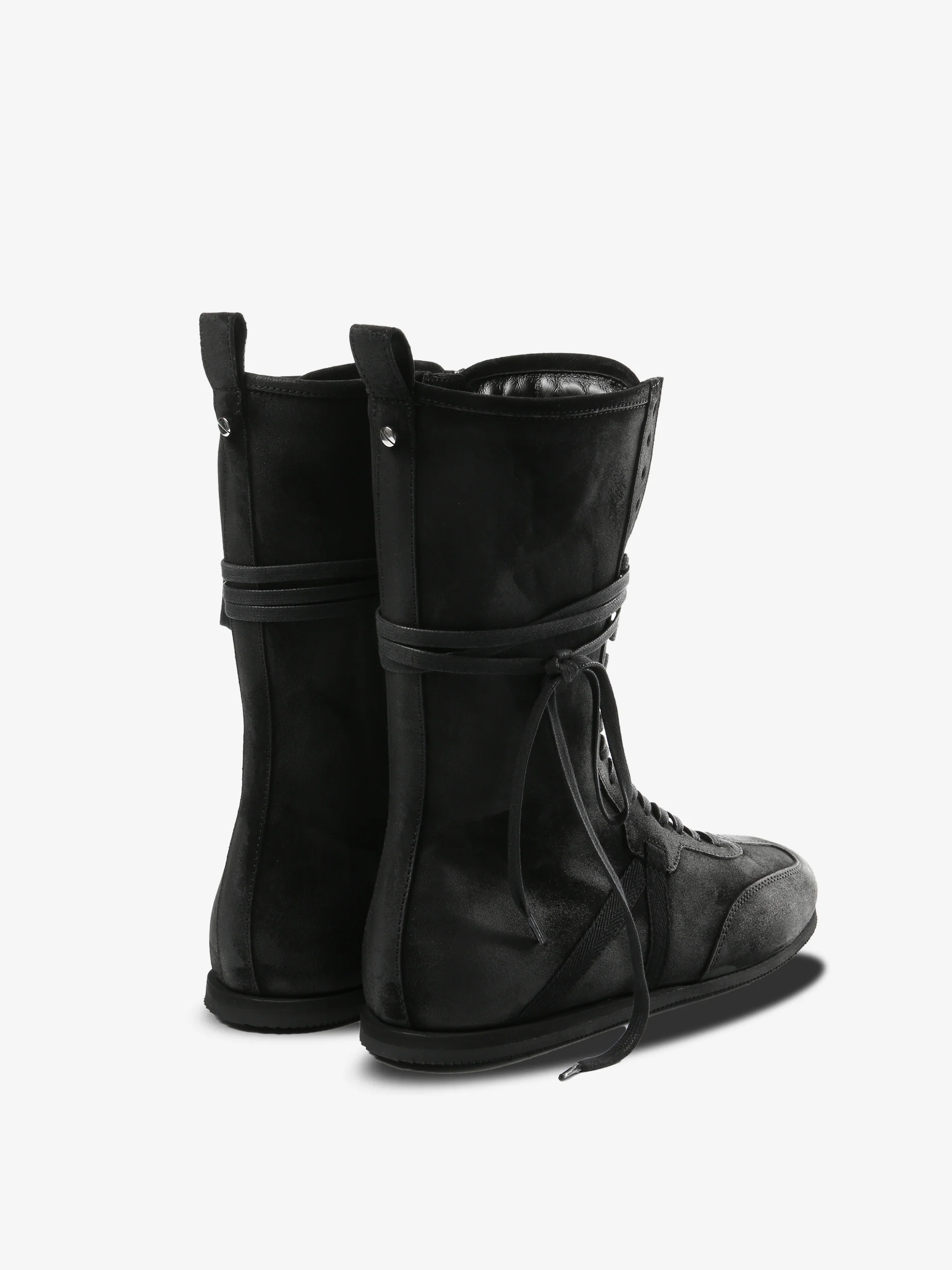 ANN DEMEULEMEESTER - Women Fides Soft High-Top Boxing Sneakers - Image 3