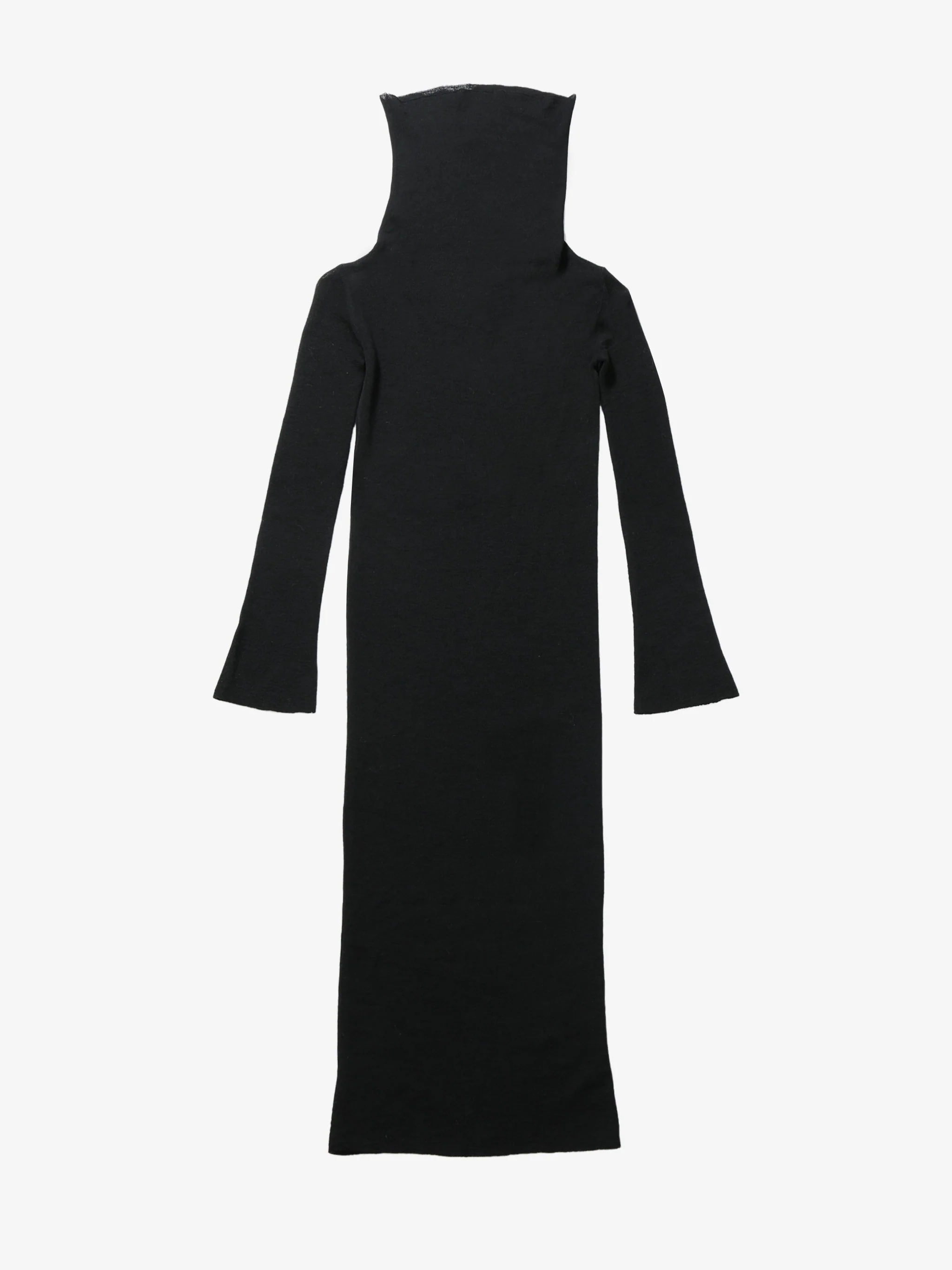 ANN DEMEULEMEESTER - Women High Neck Dropped Shoulder  Knitted Dress - Image 4