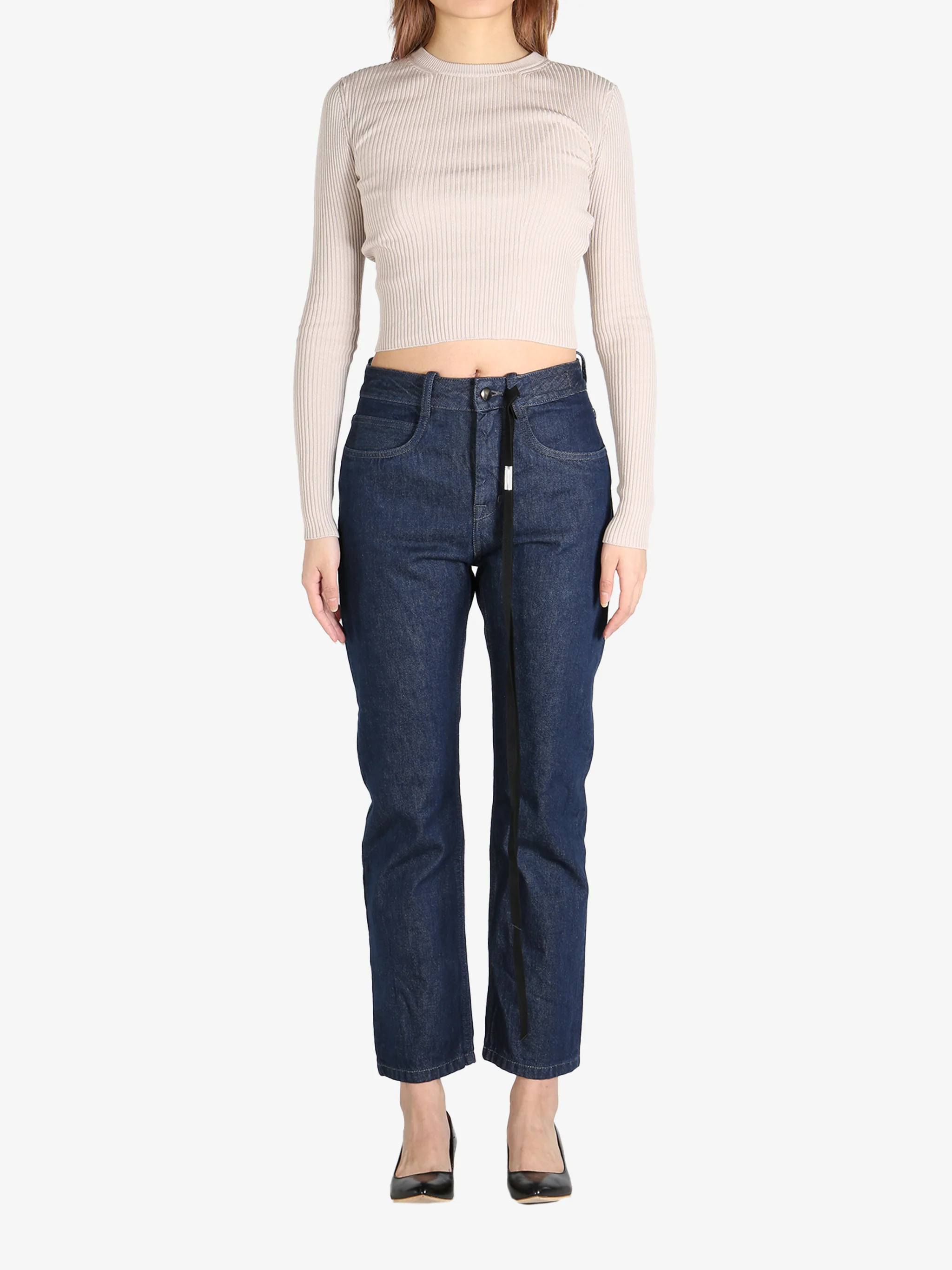 ANN DEMEULEMEESTER - Women Kati Cropped Sweater - Image 4