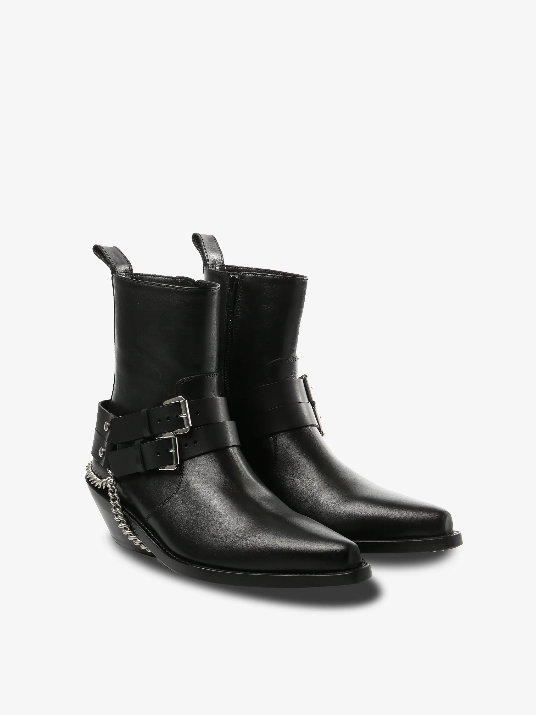 ANN DEMEULEMEESTER - Women Kiril Santiags Belts Ankle Boots - Image 2