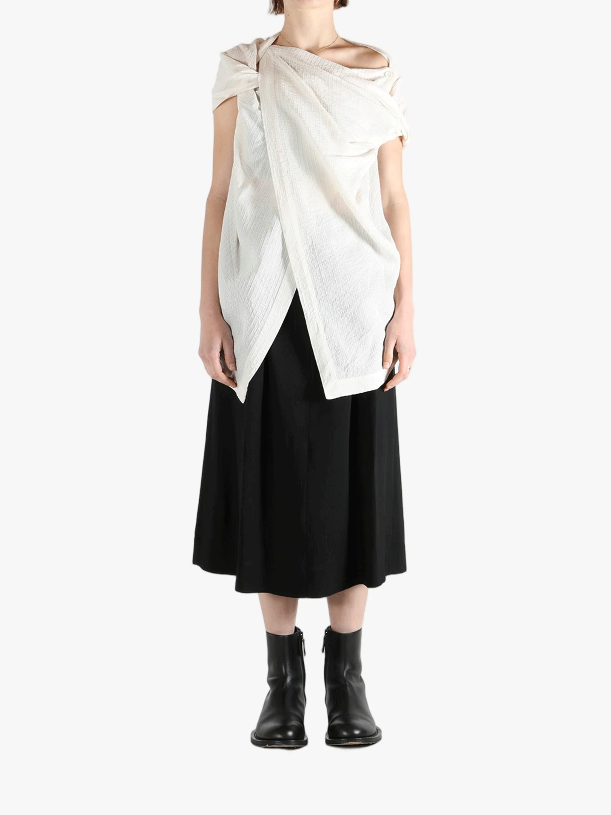 ANN DEMEULEMEESTER - Women Macy Asymmetric Wrap Belt Top
