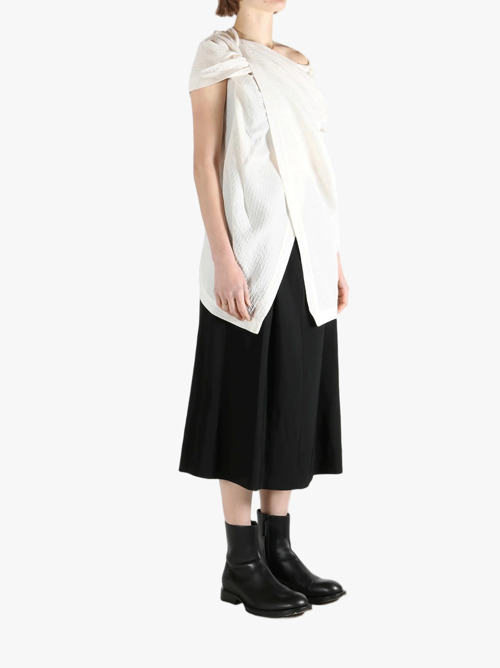 ANN DEMEULEMEESTER - Women Macy Asymmetric Wrap Belt Top - Image 2