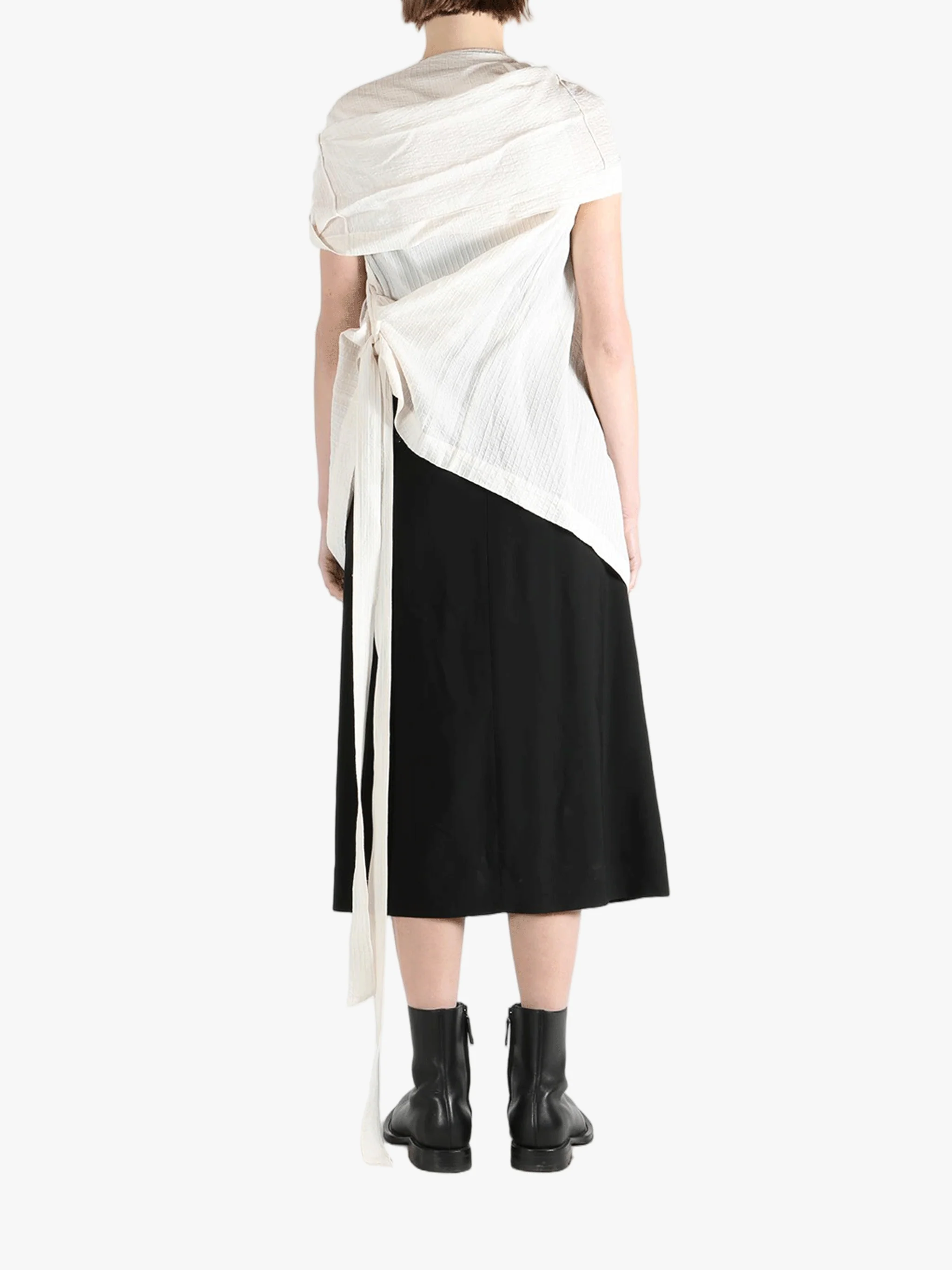 ANN DEMEULEMEESTER - Women Macy Asymmetric Wrap Belt Top - Image 3