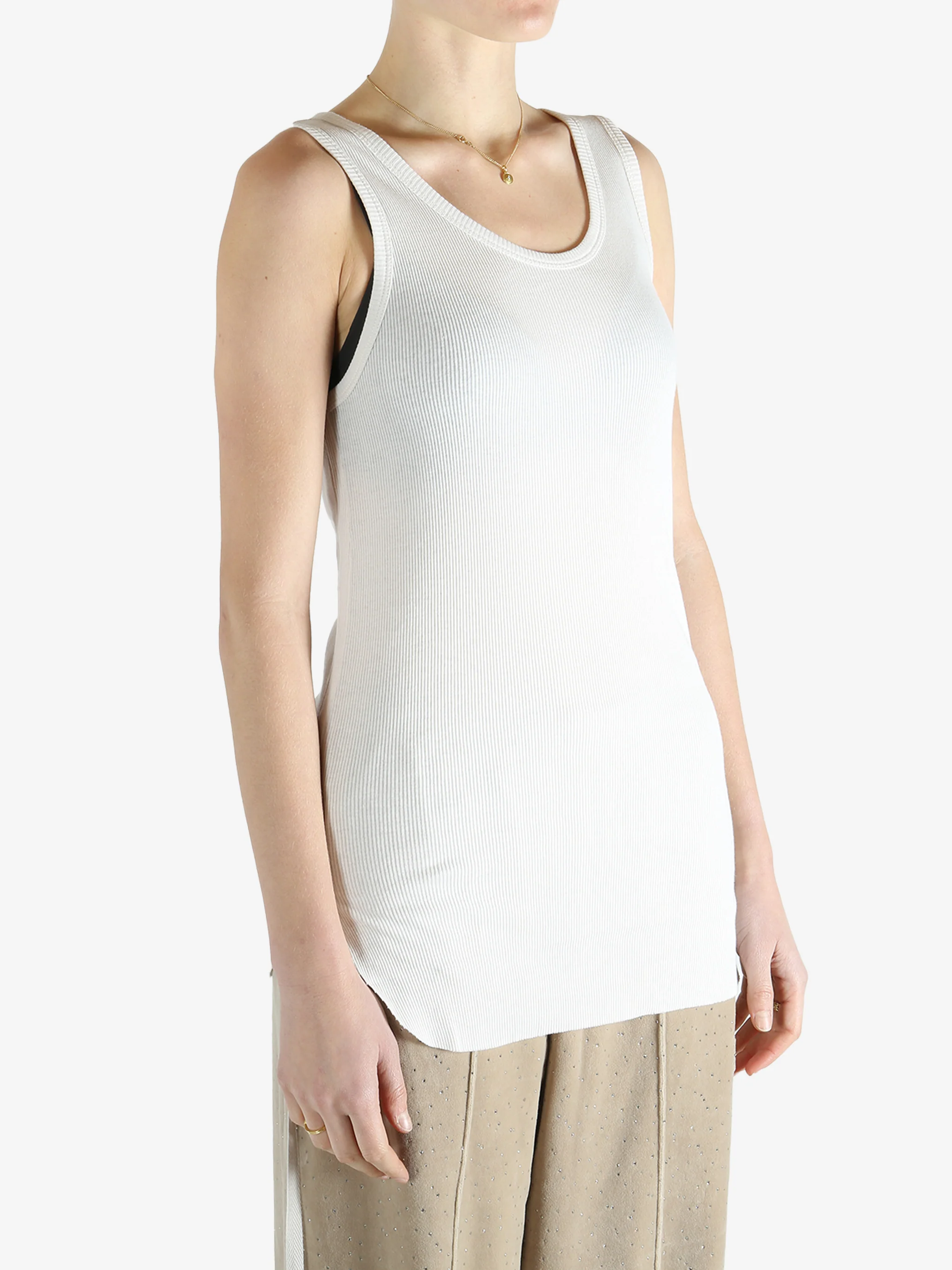 ANN DEMEULEMEESTER - Women Mara Wrinkled Cropped Tank Top - Image 2