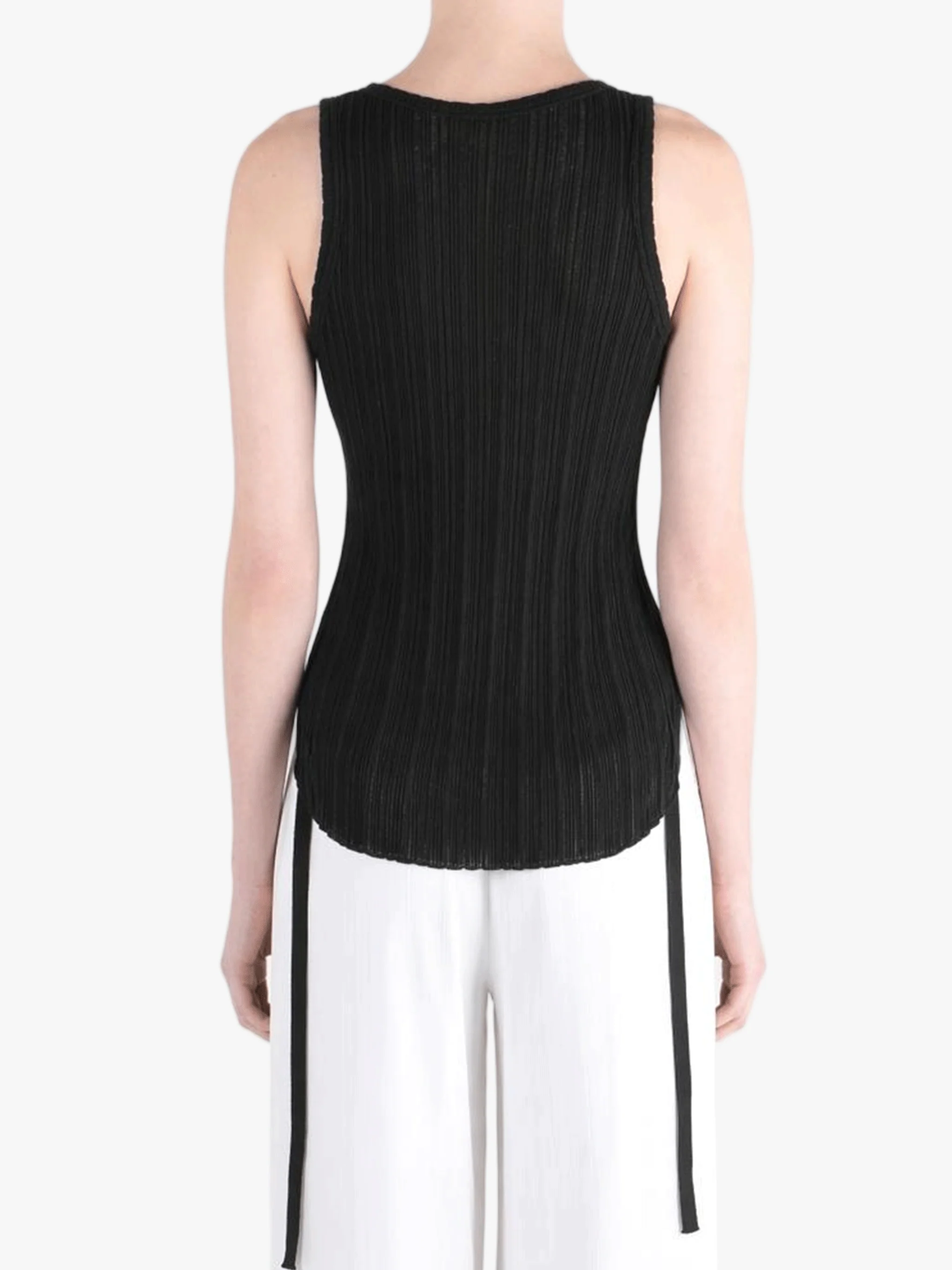 ANN DEMEULEMEESTER - Women Mara Wrinkled Cropped Tank Top - Image 3