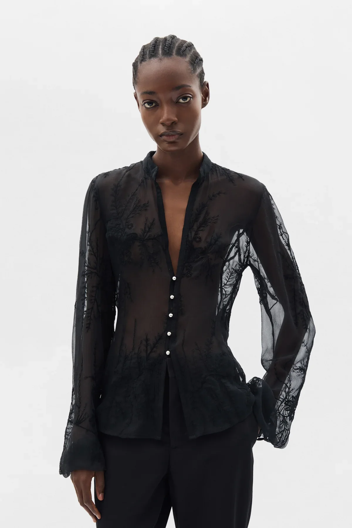 ANN DEMEULEMEESTER - Women Rhea Open Front Shirt